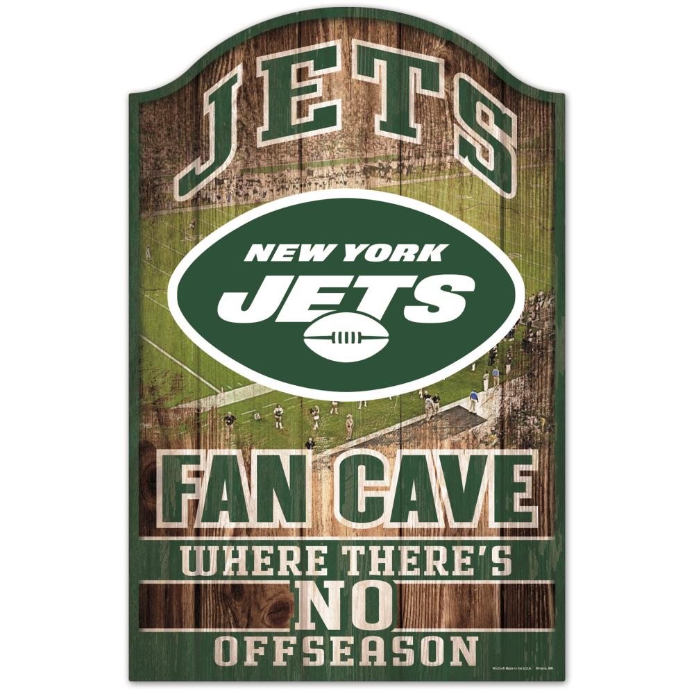 New York Jets Sign 11x17 Wood Fence Style