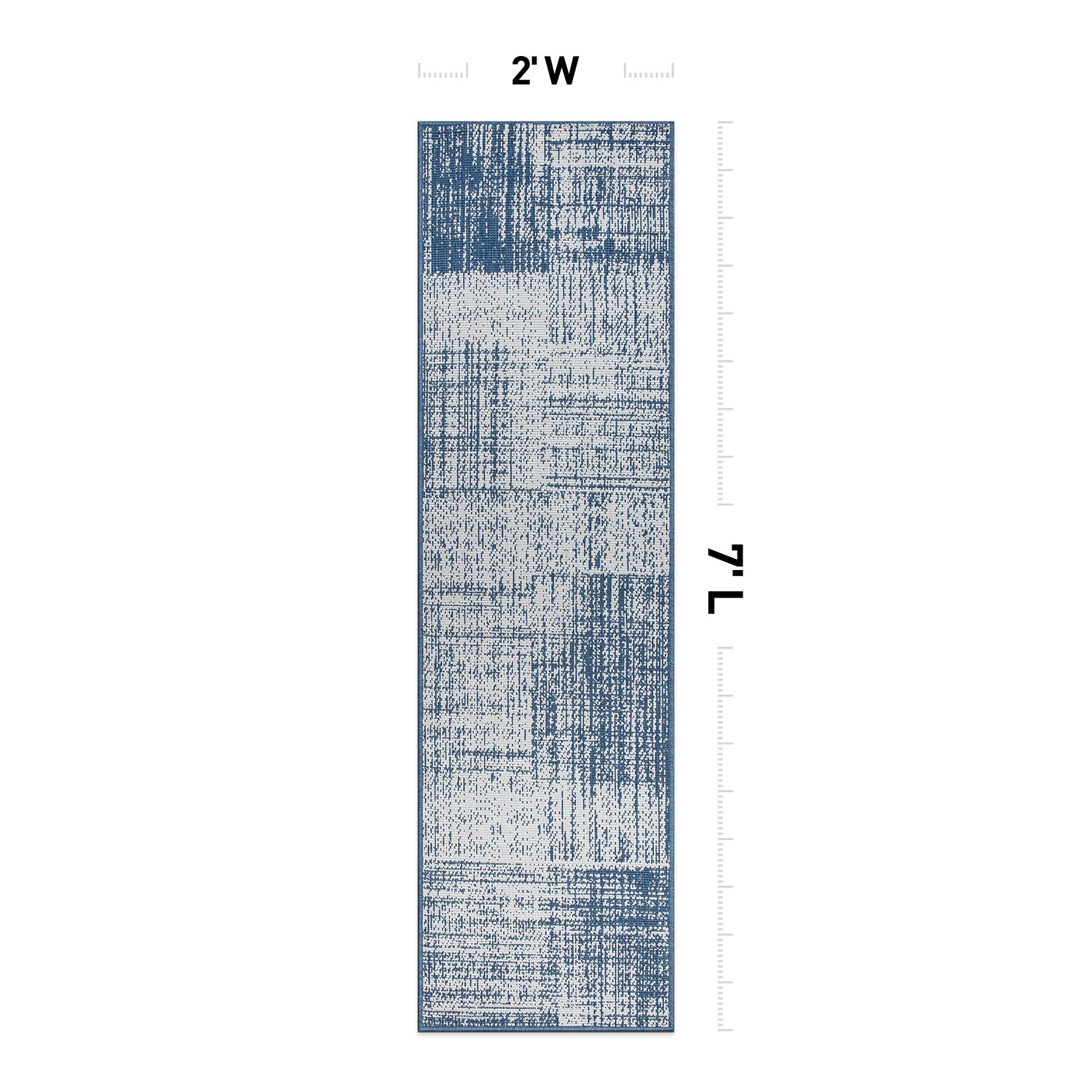 World Rug Gallery 4032BLUE2X7 rugs - View #2