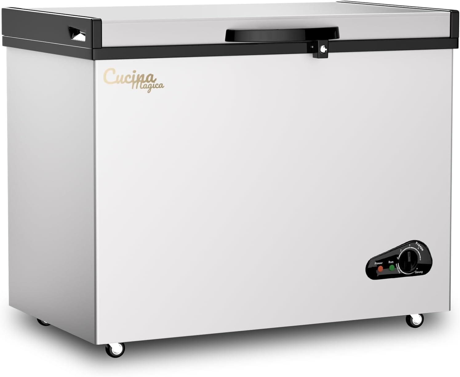 Runesay HBICEMK-09 14-cu ft Garage Ready Chest Freezer Convertible to Refrigerator ( Silver )