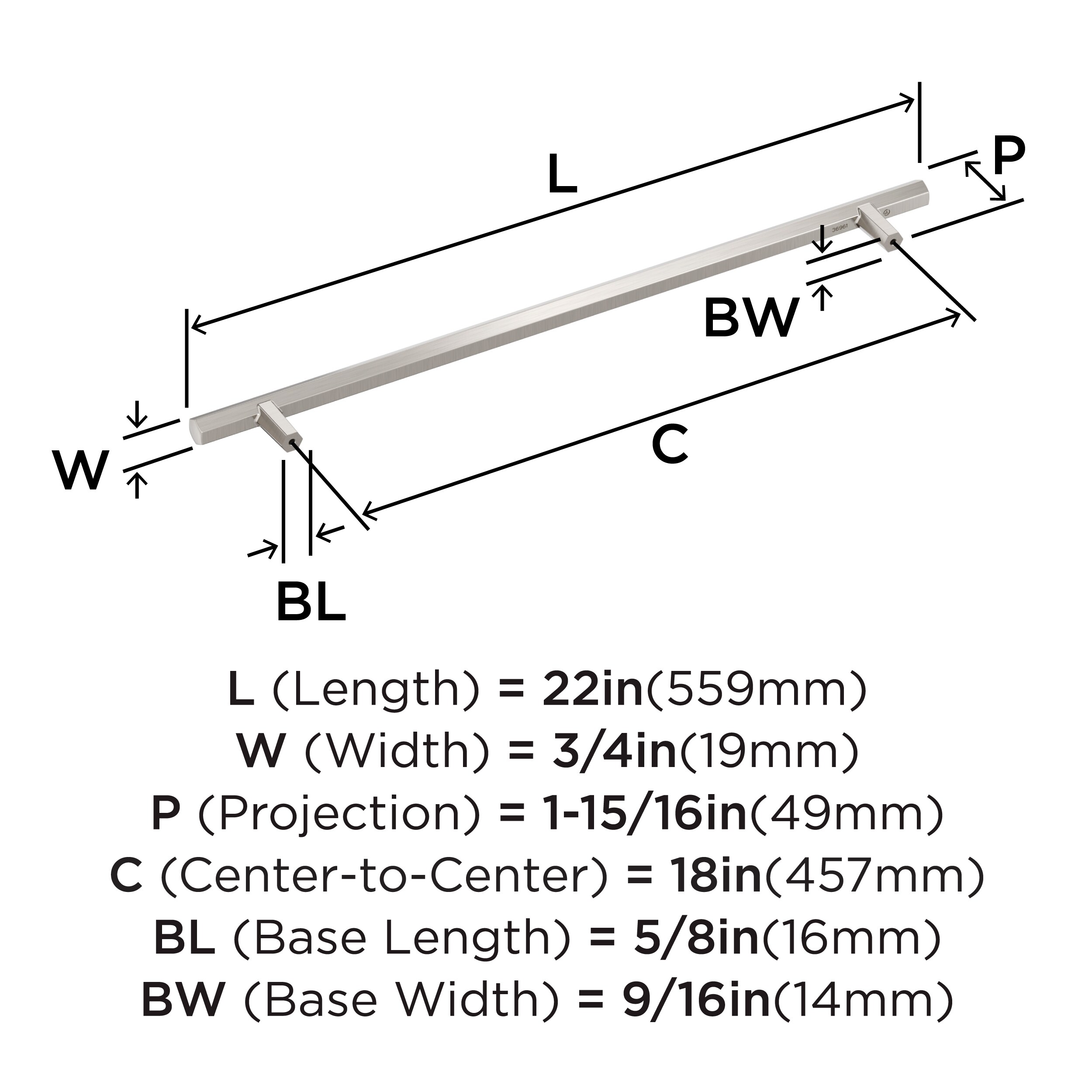 Amerock BP36961G10 Cabinet-Pulls - View #4