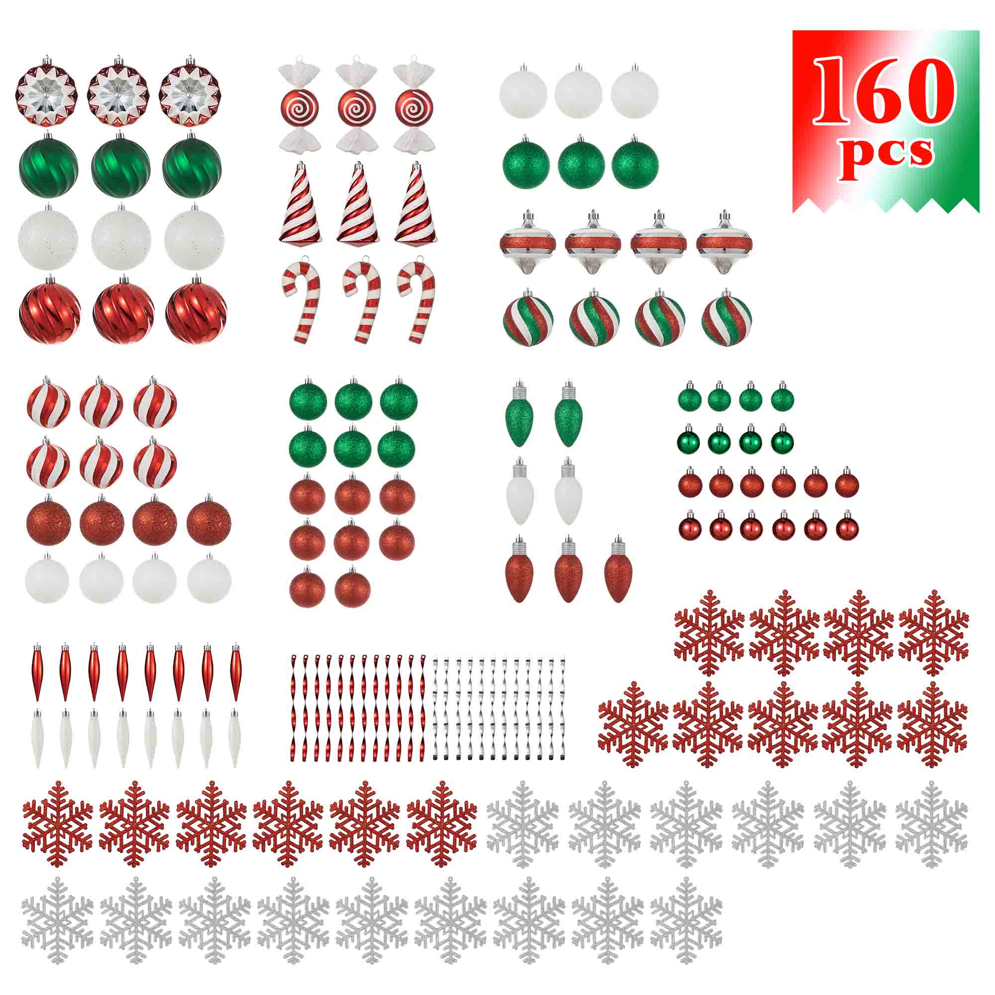 Glitzhome 2032800010 Table-Christmas-Decorations - View #3