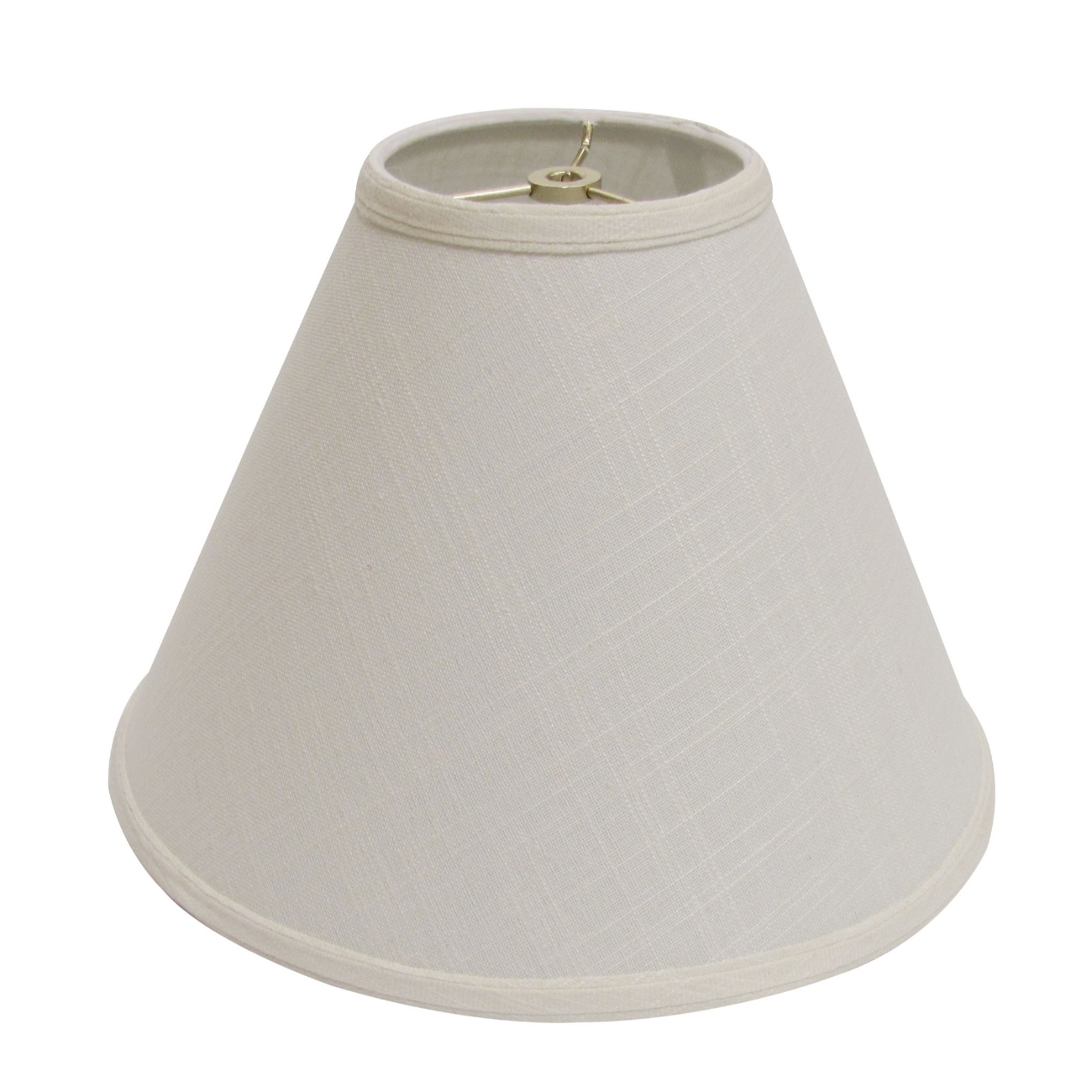 HomeRoots 4000469896 10-Inches x 13-Inches Off White Linen Empire Lamp Shade