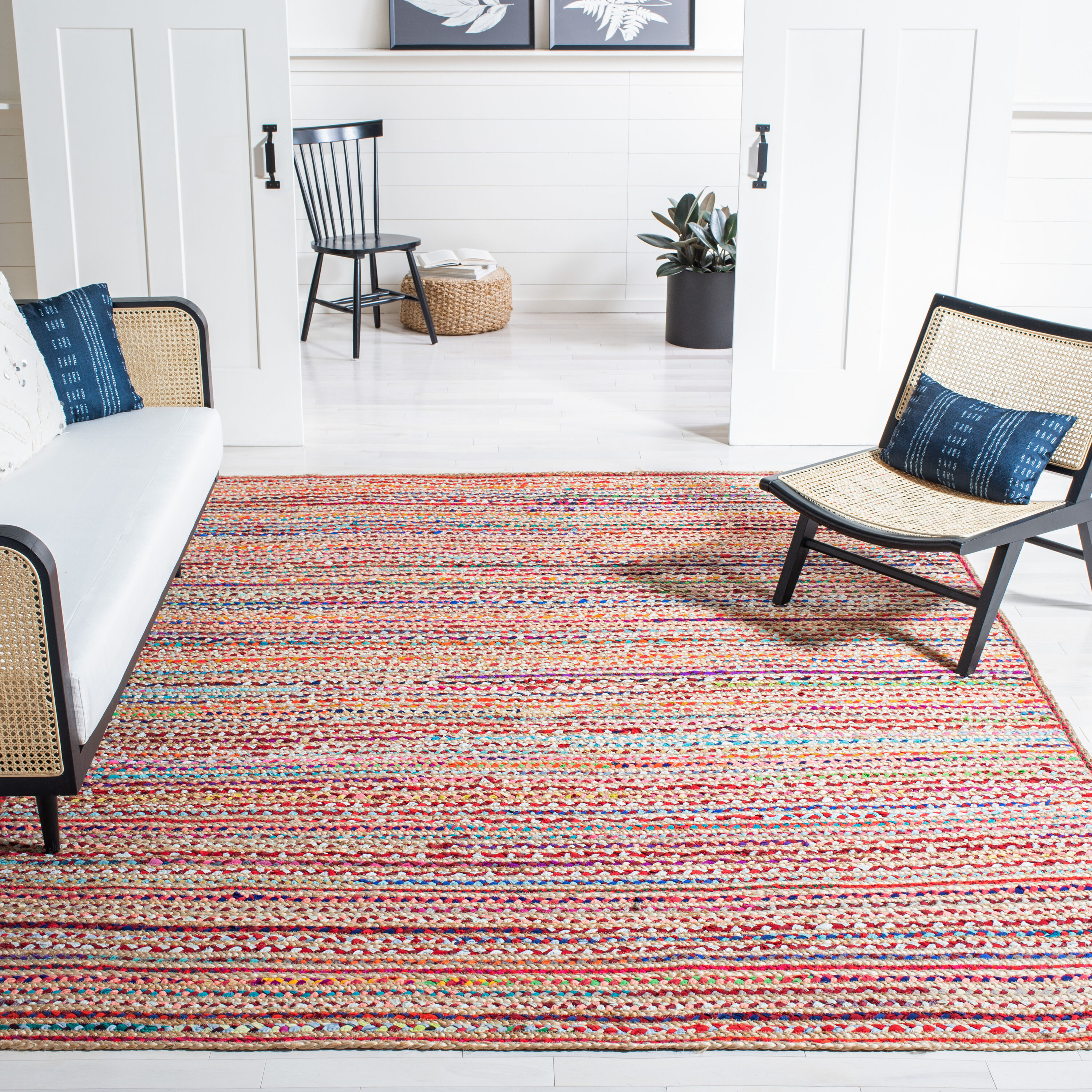  Cape Cod 251 Natural/Multi Bohemian 6ft x 9ft Medium Rectangle Rug