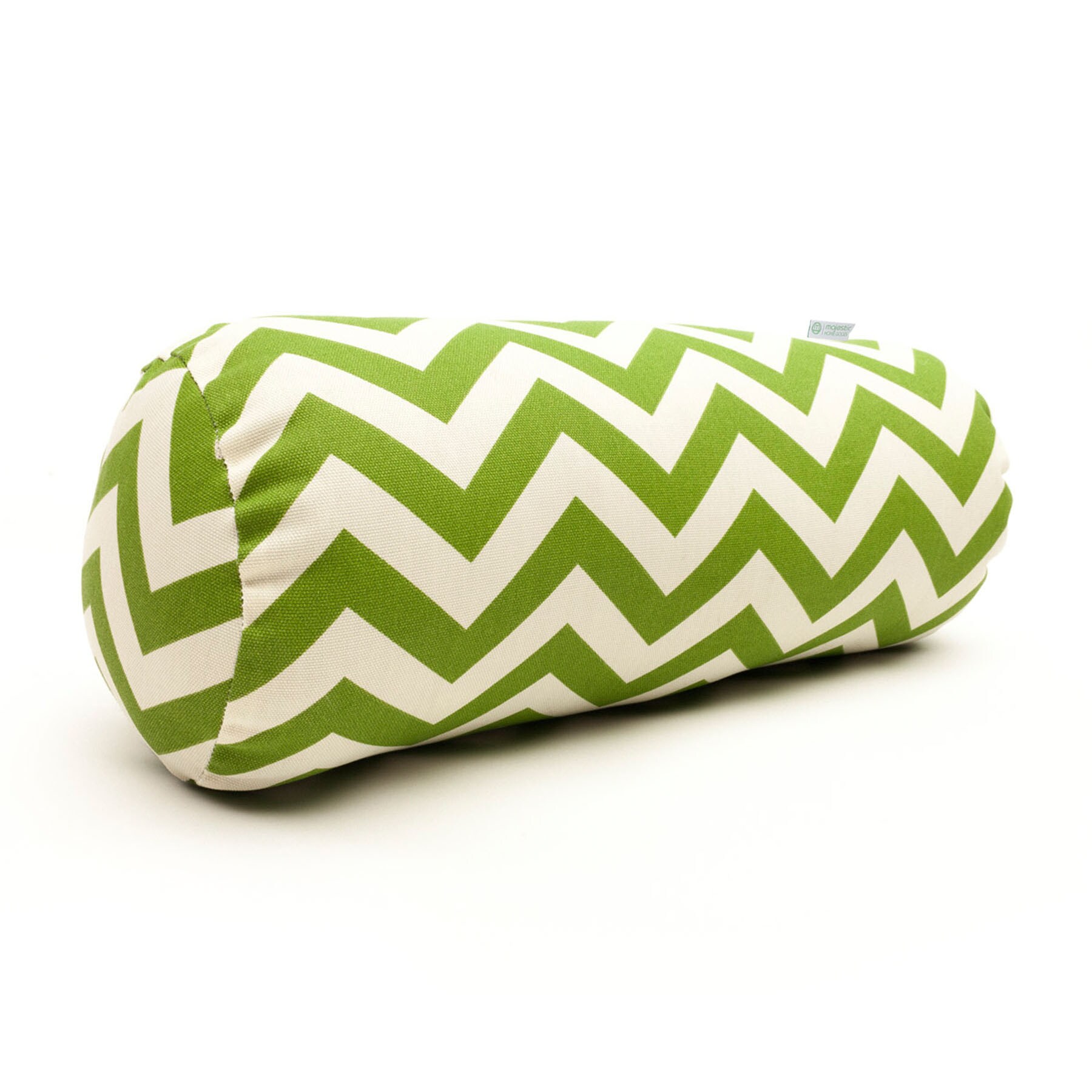 Majestic Home Goods Sage Zig Zag Round Bolster Chevron Bolster