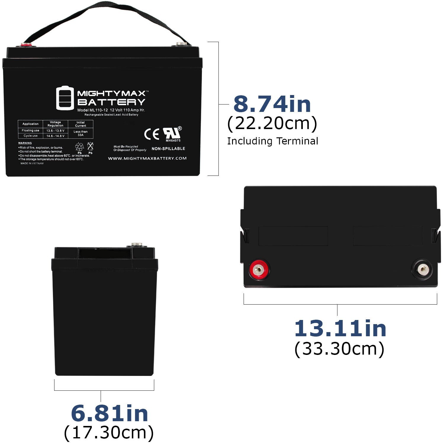 Mighty Max Battery MAX3944791 Device-Replacement-Batteries - View #2
