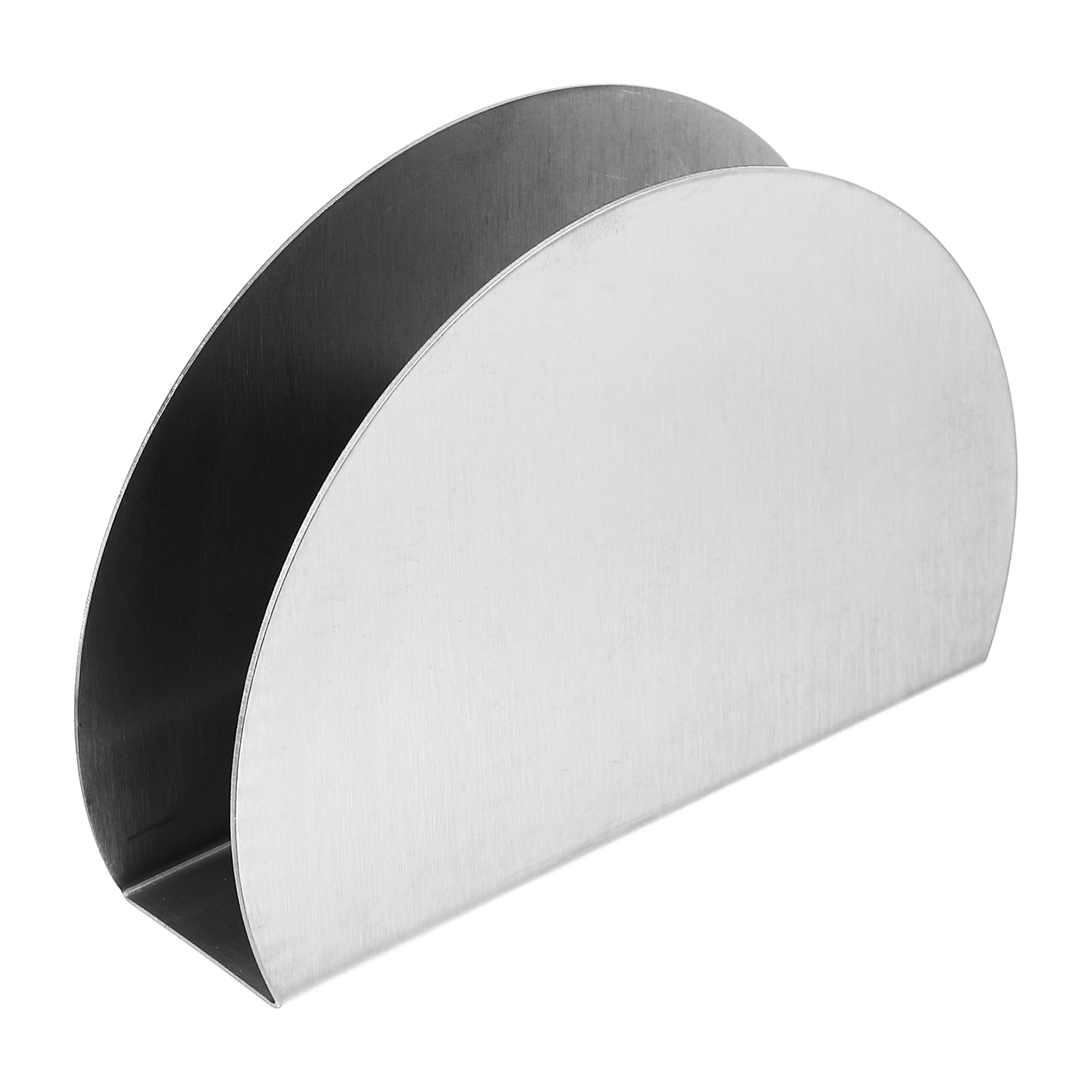 Unique Bargains Napkin Holder Stainless Steel Napkin Dispenser Round Tissue Paper Dispenser Free Standing for Kitchen Restaurant Coffee Shop Dining Room Table Decor Silver #S26051300UX2083