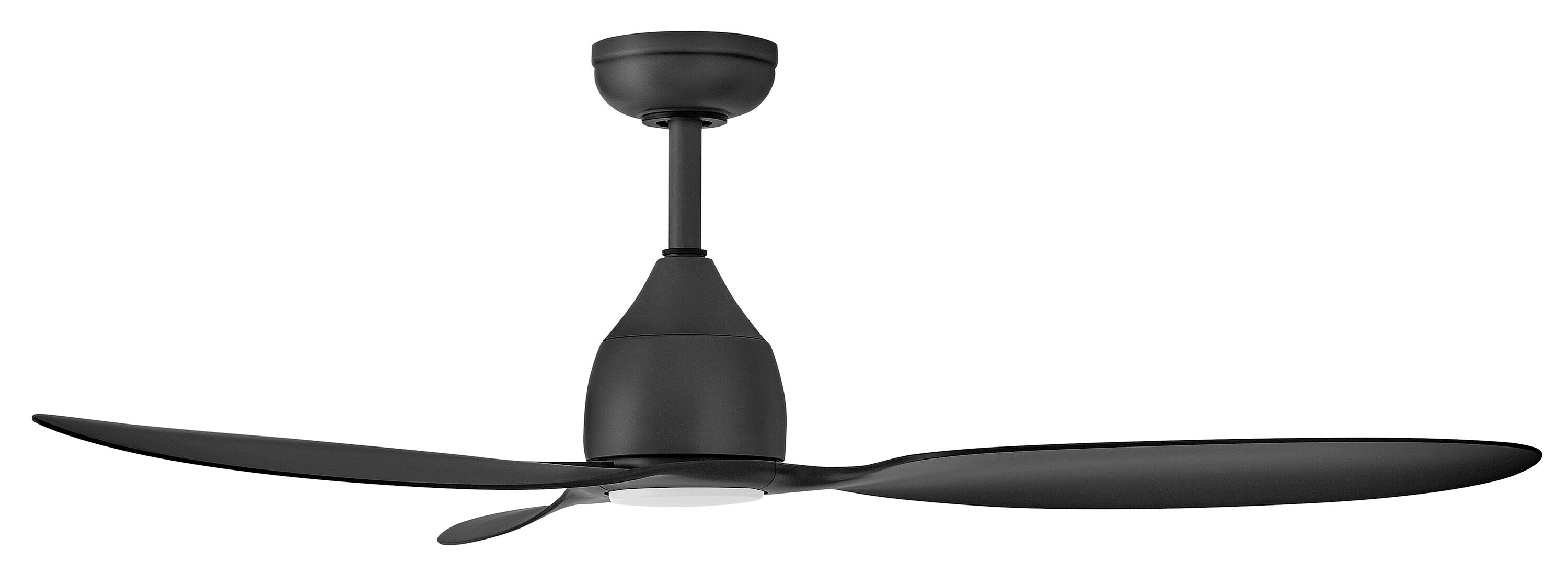 Hinkley Azura 52-in Matte Black Indoor/Outdoor Smart Ceiling Fan 