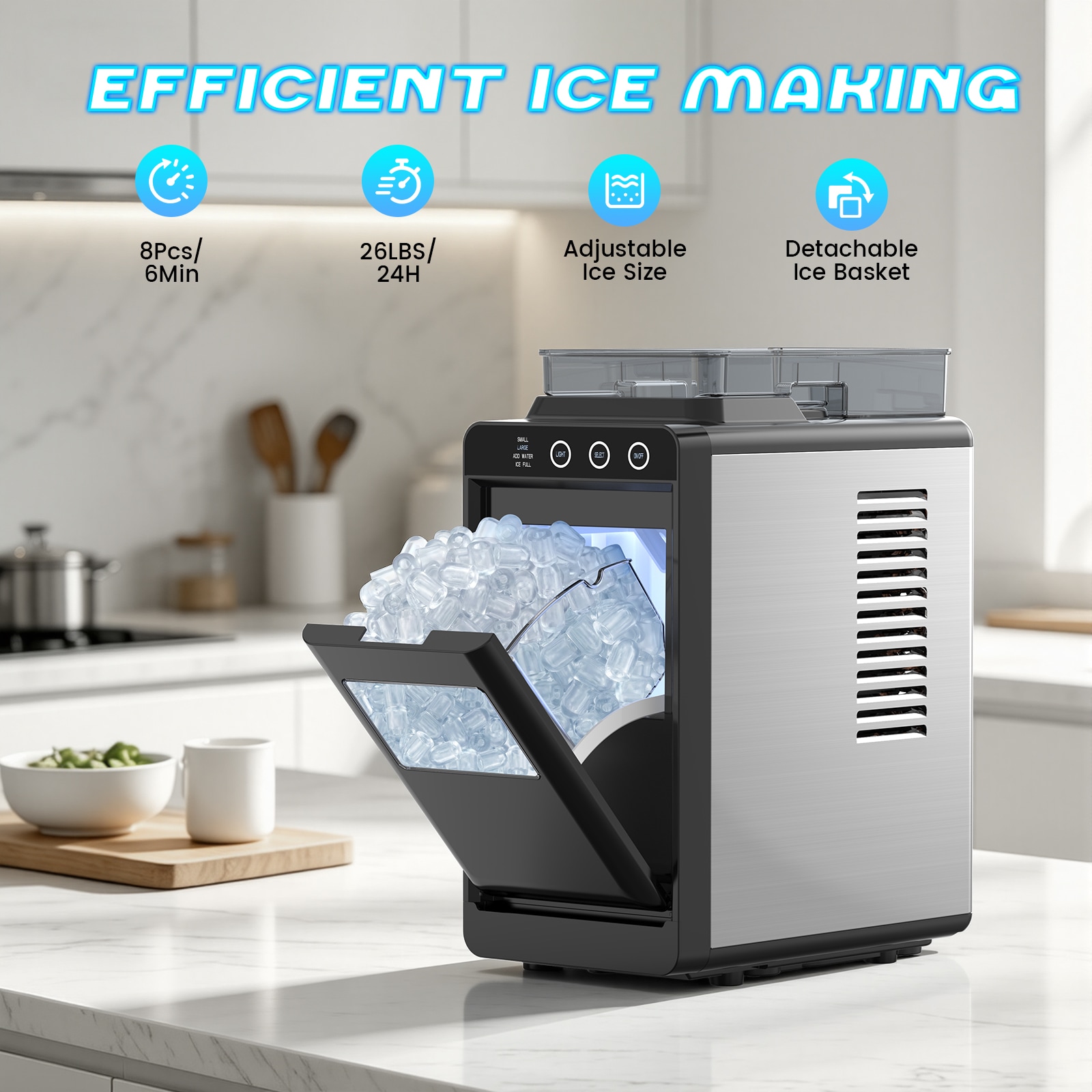 COWSAR LSZ58IM12KB Ice-Makers - View #3