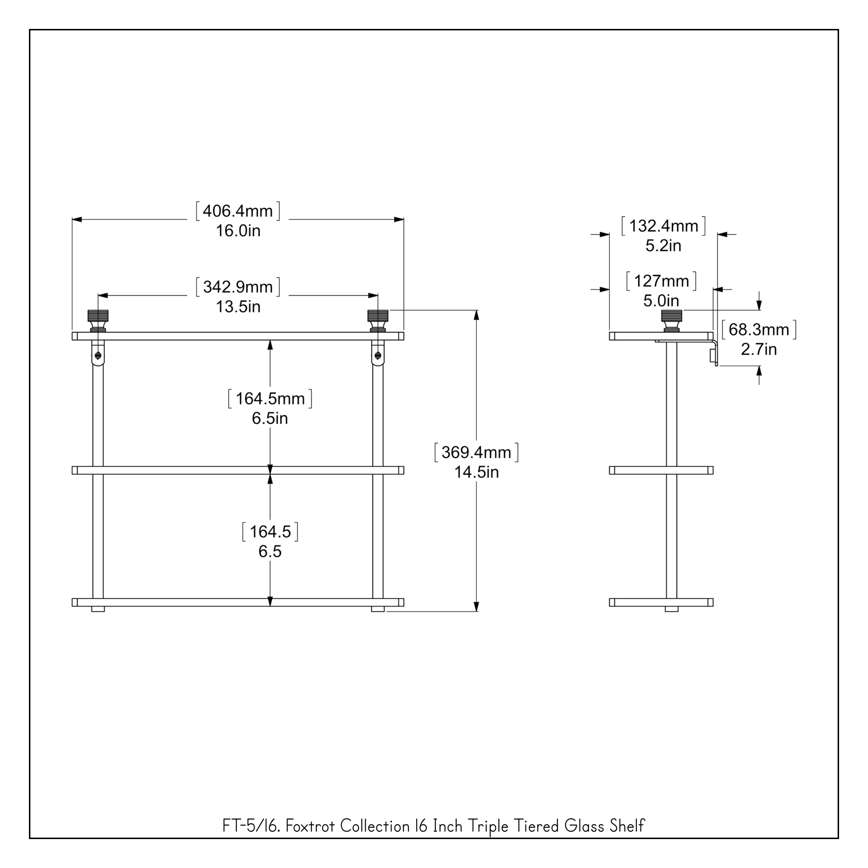 Allied Brass FT-5/16-PB Bathroom-Shelves - View #3