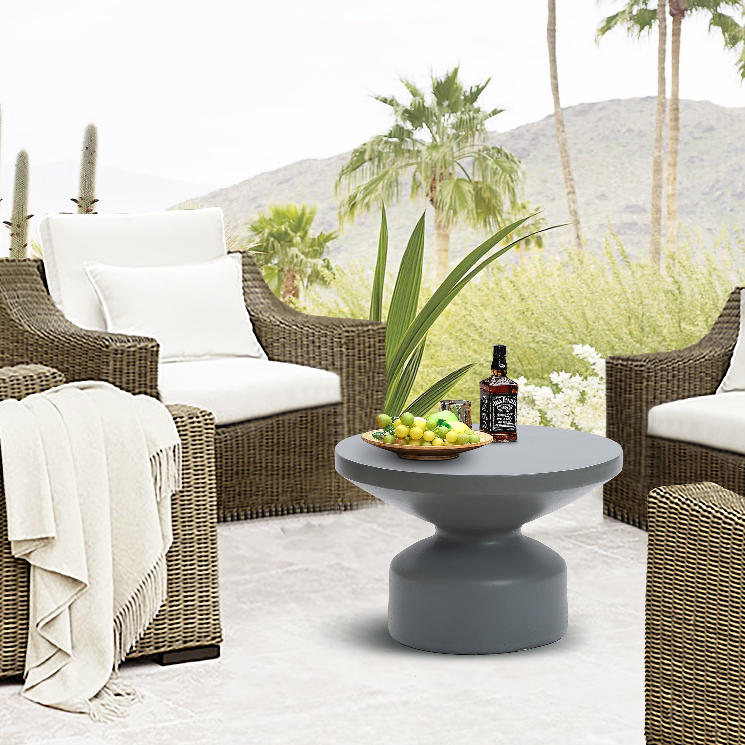 LuxenHome WHOF1751 Patio-Tables - View #5