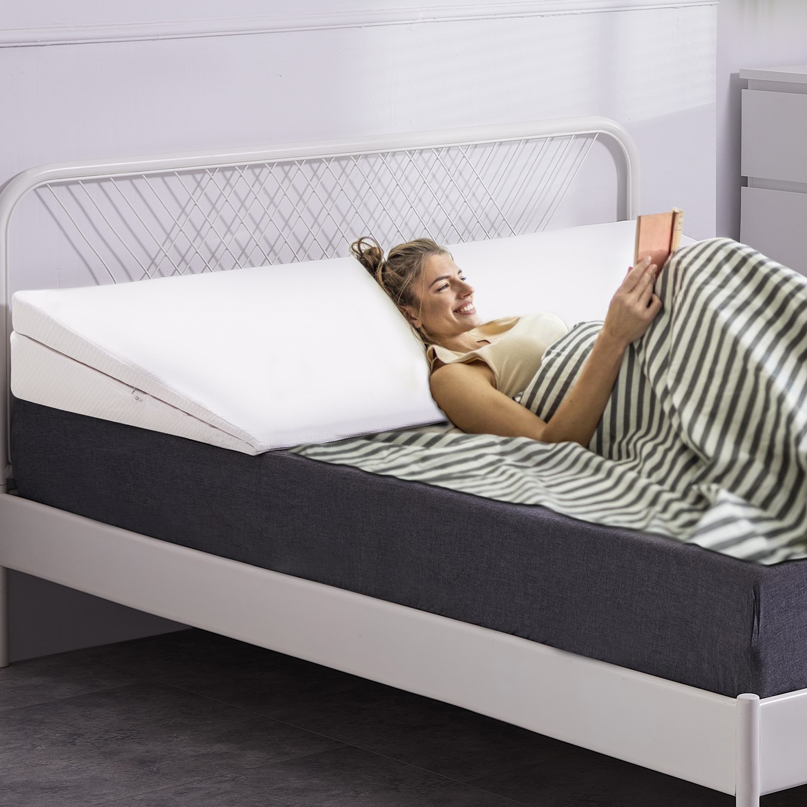 Esazn I1322308-WT-T 39-Inches x 32-Inches Foam Oblong Bed wedge pillow