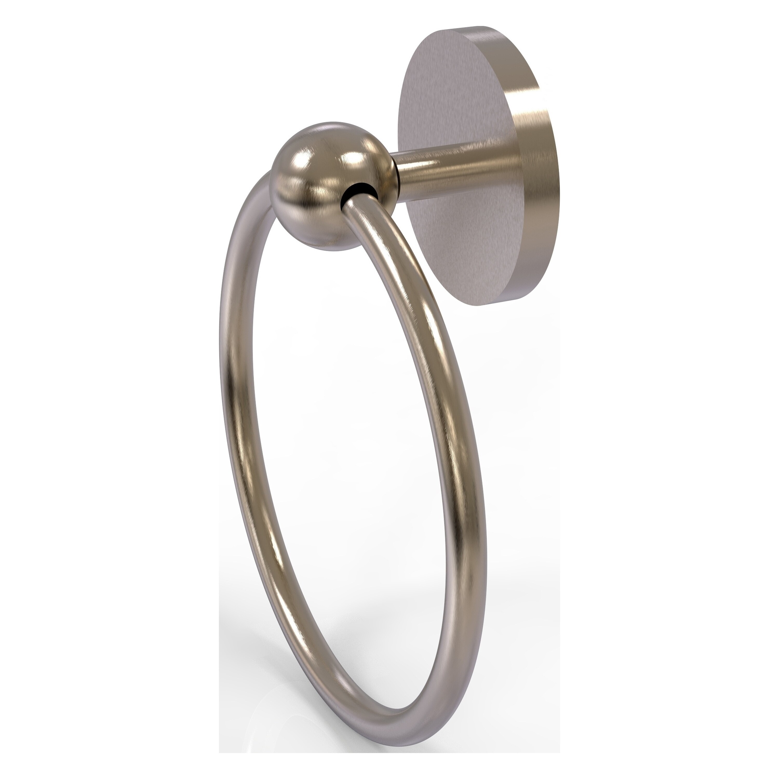 Allied Brass P1016-PEW Prestige Skyline Antique Pewter Wall mount Single Towel Ring