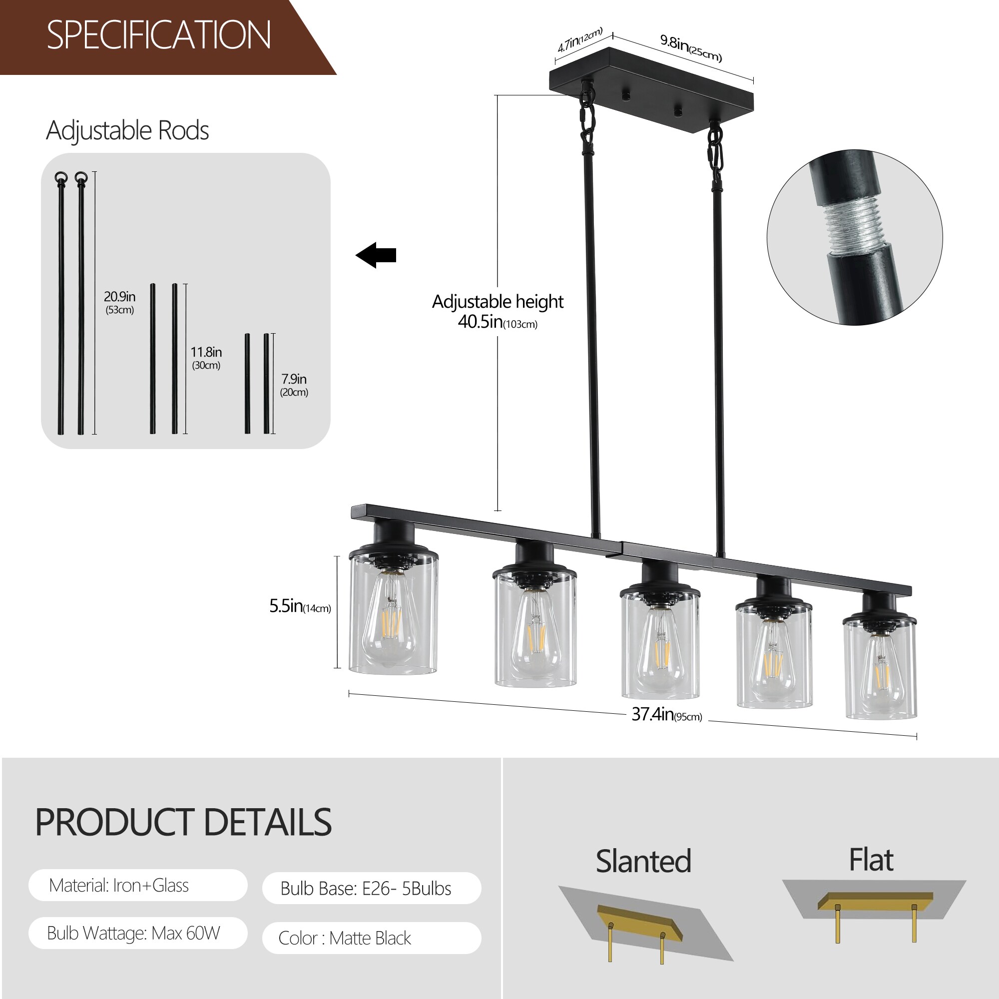WELLFOR BSZW56394 Pendant-Lights - View #2