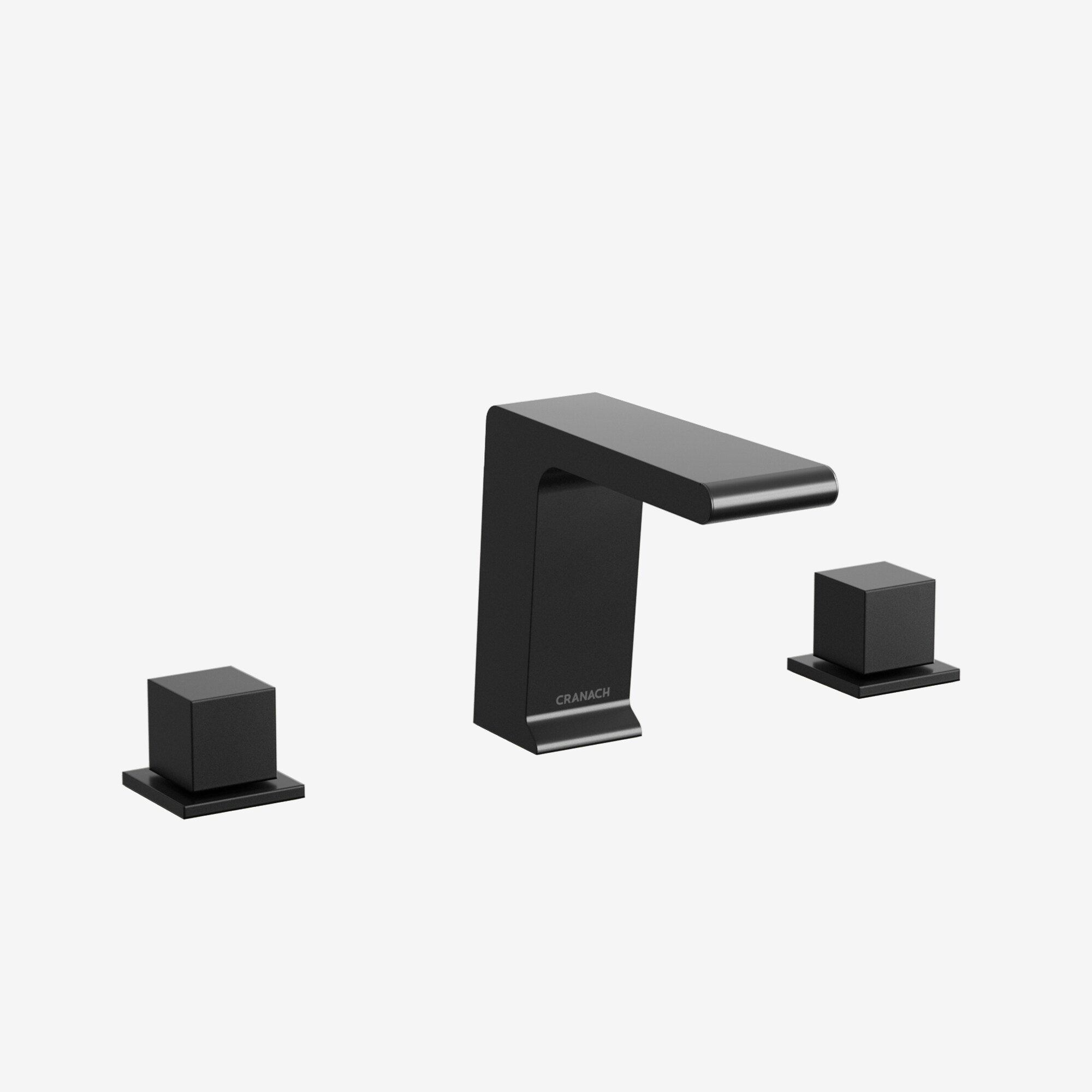 CRANACH C50.FA11.MB FARNE Widespread Bathroom Faucet with Pop-Up Drain and 2-Handle 3-Hole Waterfall Bathroom Sink Faucet