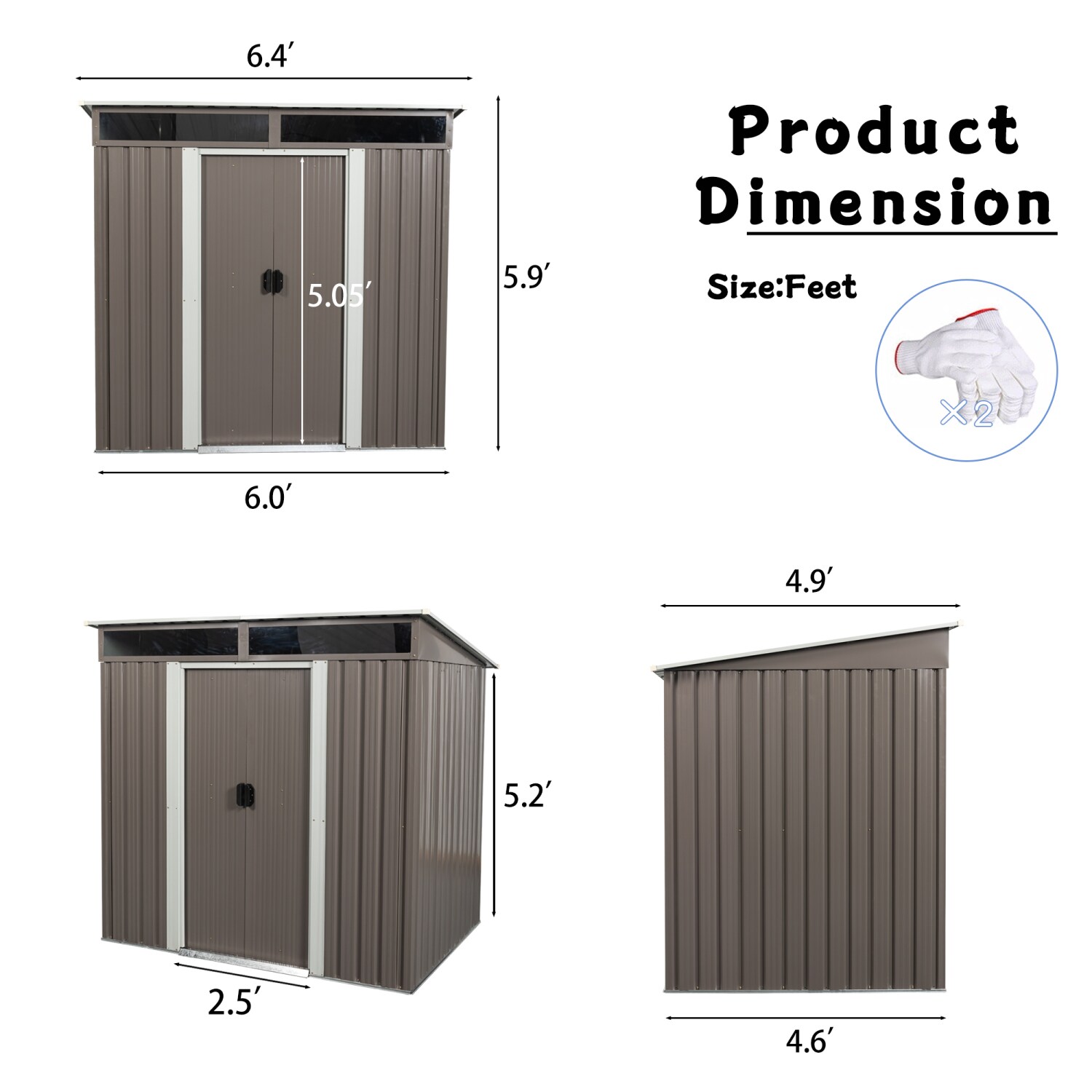 Streamdale Furniture W54057425 Metal-Storage-Buildings-Sheds - View #6