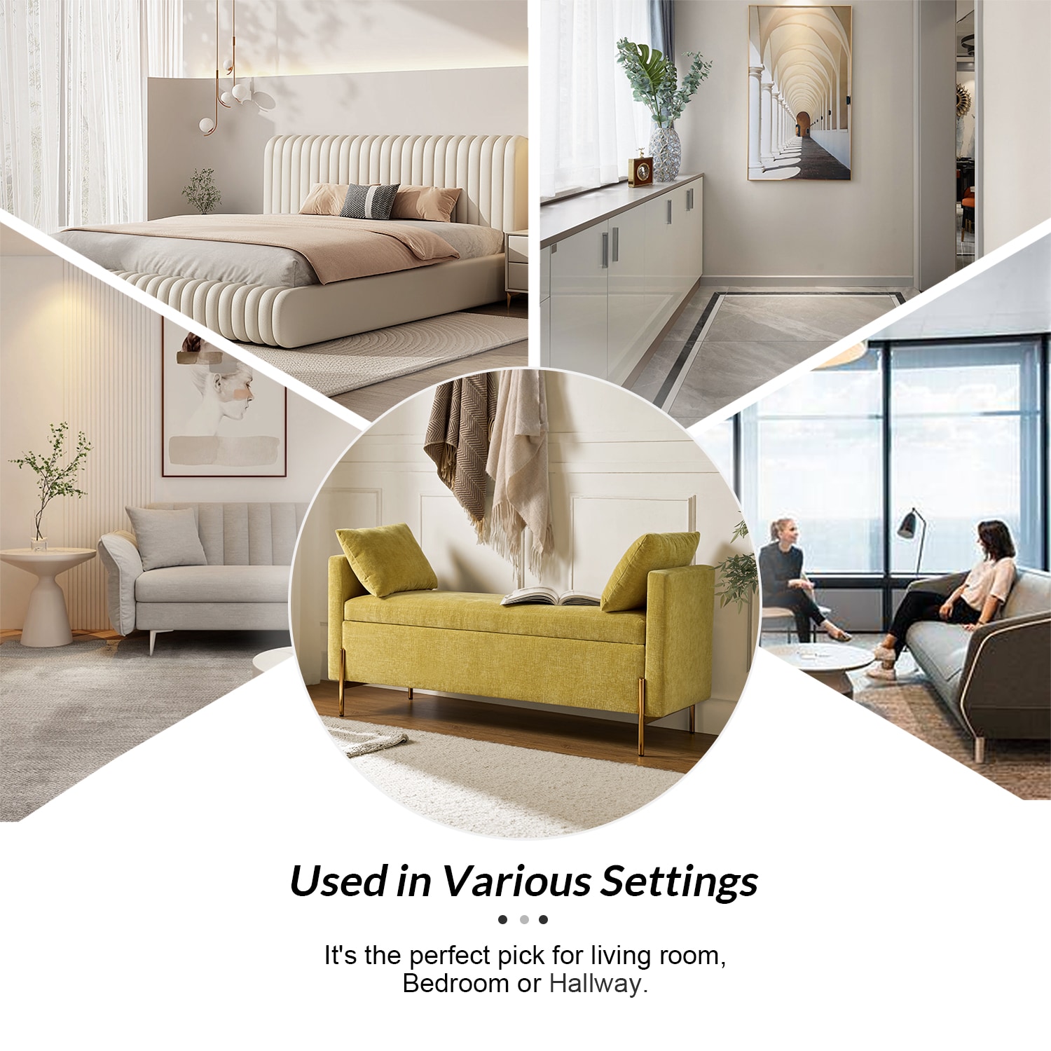 14 Karat Home BEM0876-MUS bench - View #6