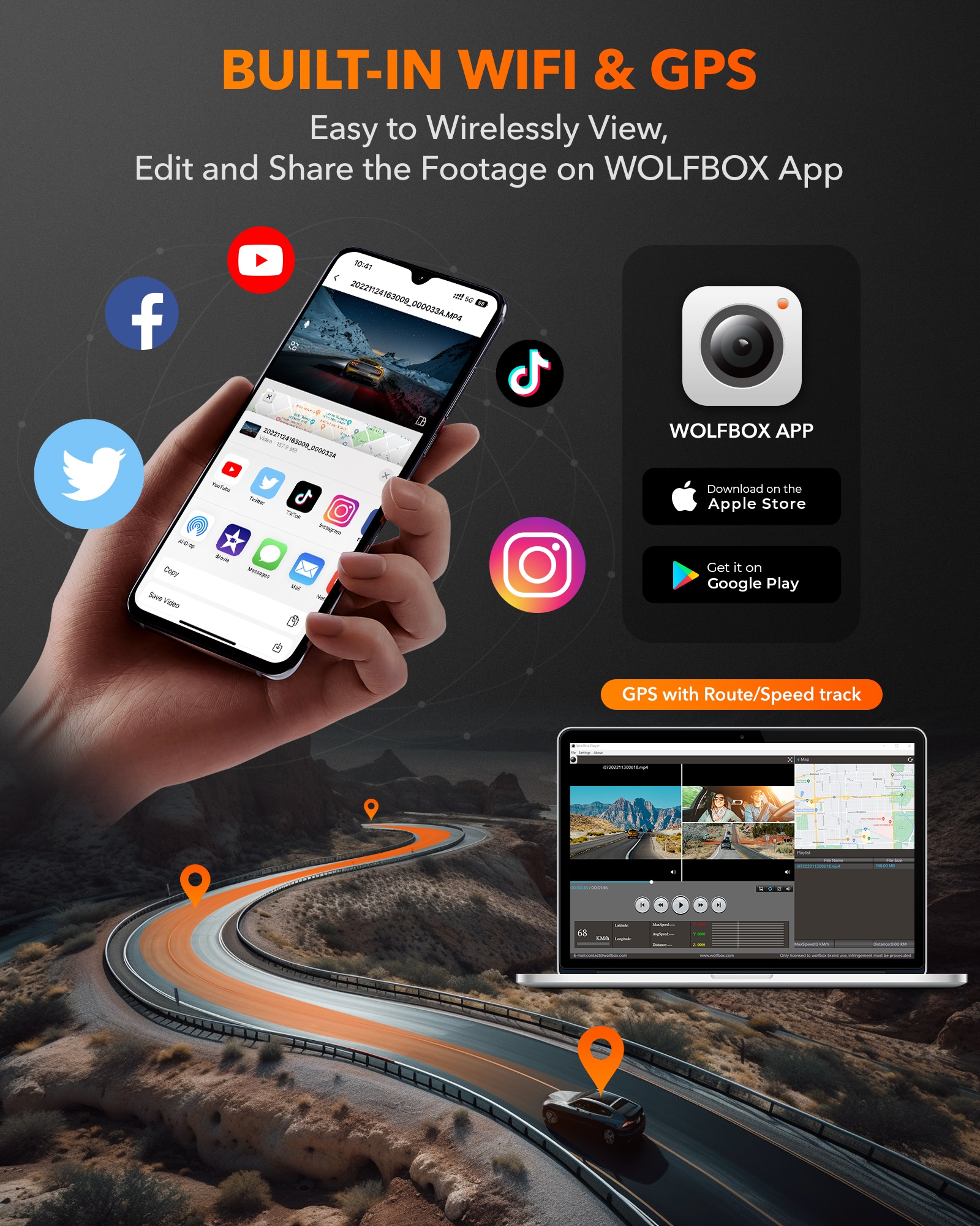WOLFBOX HOGO1401 Dash-Cams - View #4