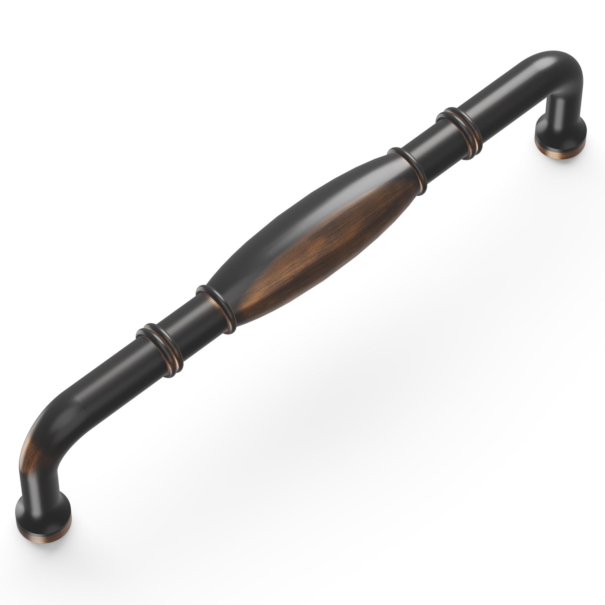 Hickory Hardware Williamsburg 5-1/16-in (128mm) Center to Center Oil-Rubbed Bronze Highlighted Rectangular Handle Drawer Pull