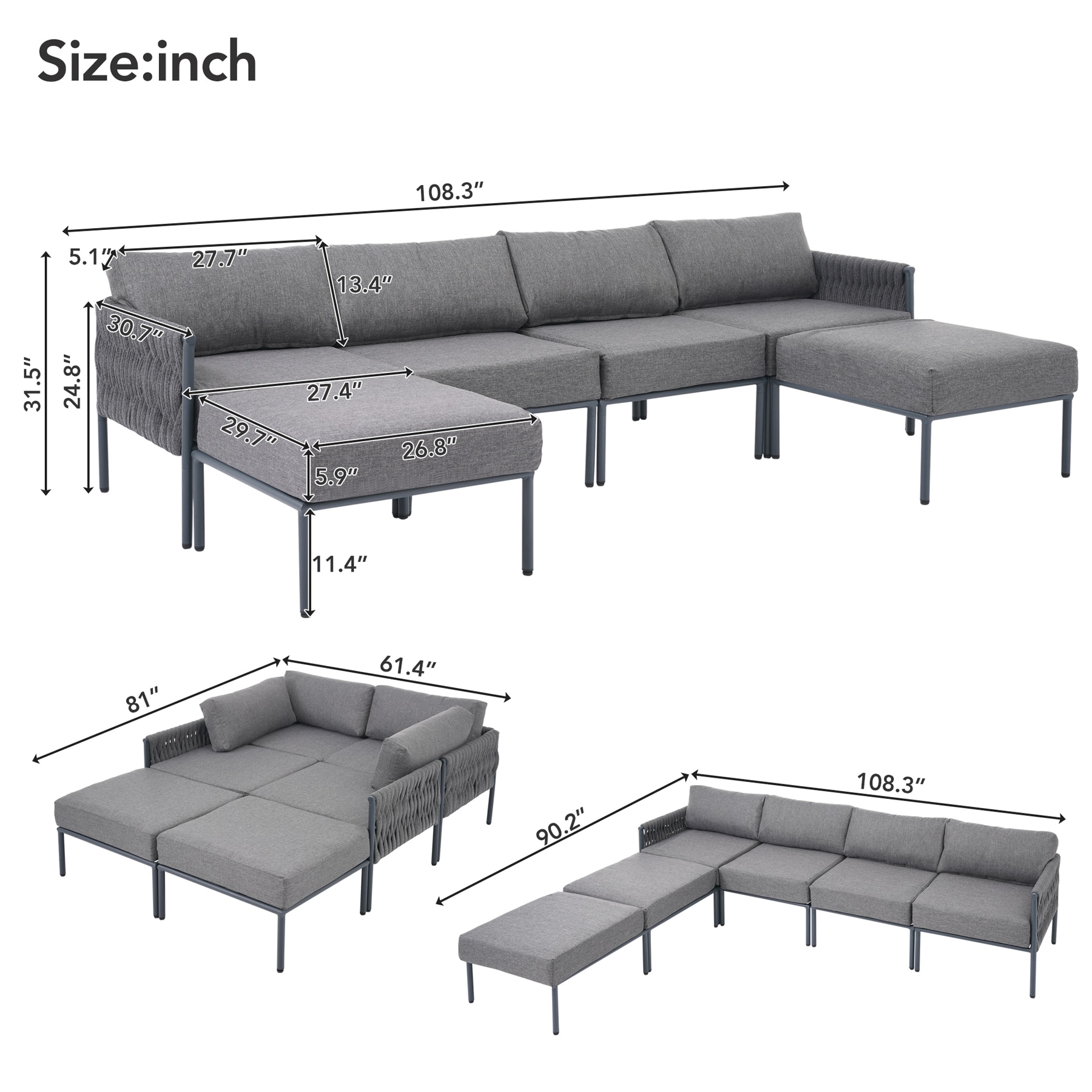 ModernLuxe L-FG201226AAE Patio-Conversation-Sets - View #6
