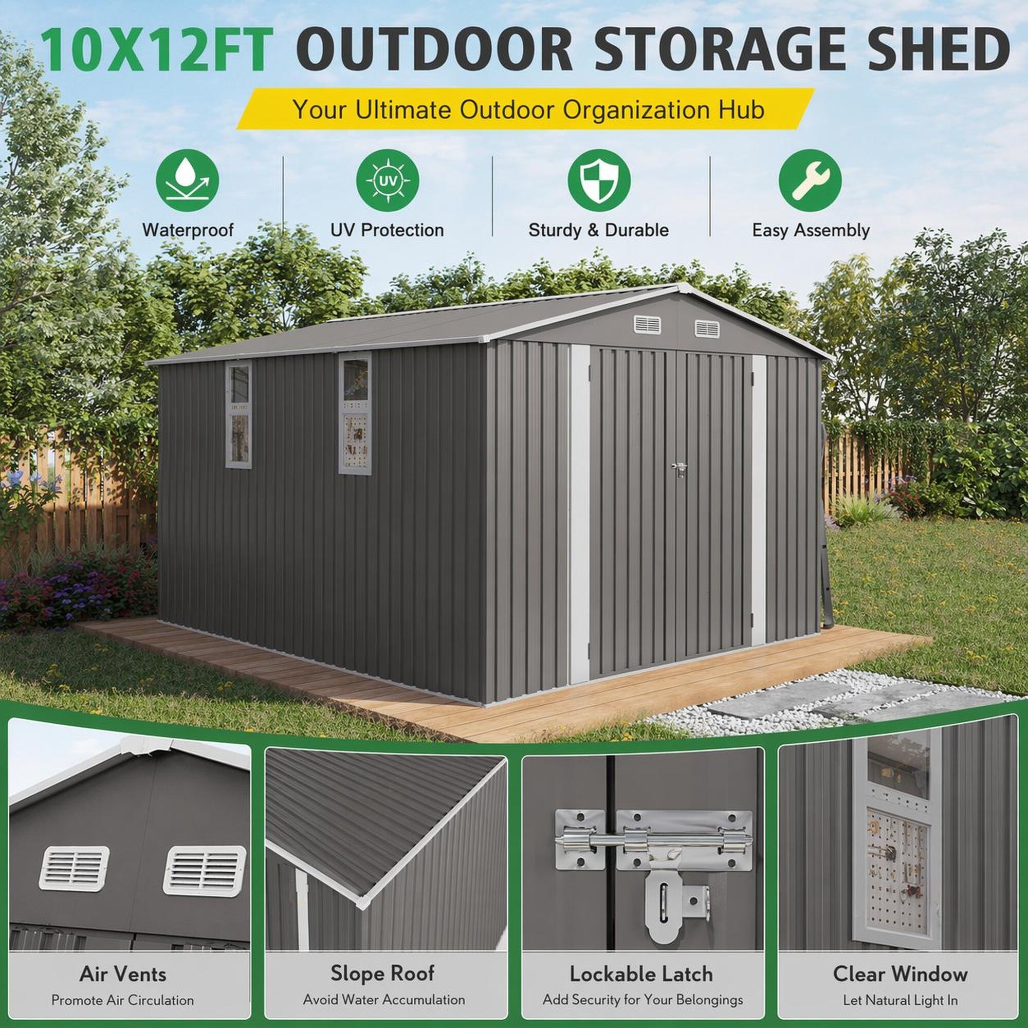 TEINIE LYL-W3213S00008 Metal-Storage-Buildings-Sheds - View #4
