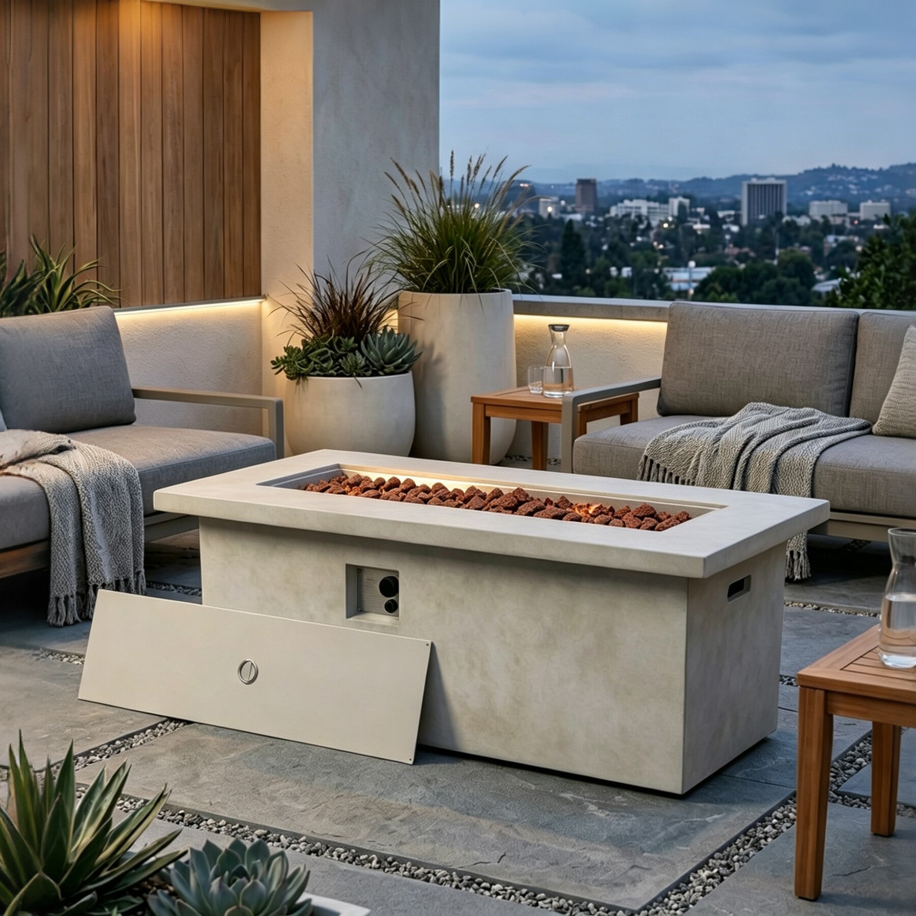 SINOFURN SYA640150BK Outdoor-Gas-Firepits - View #2