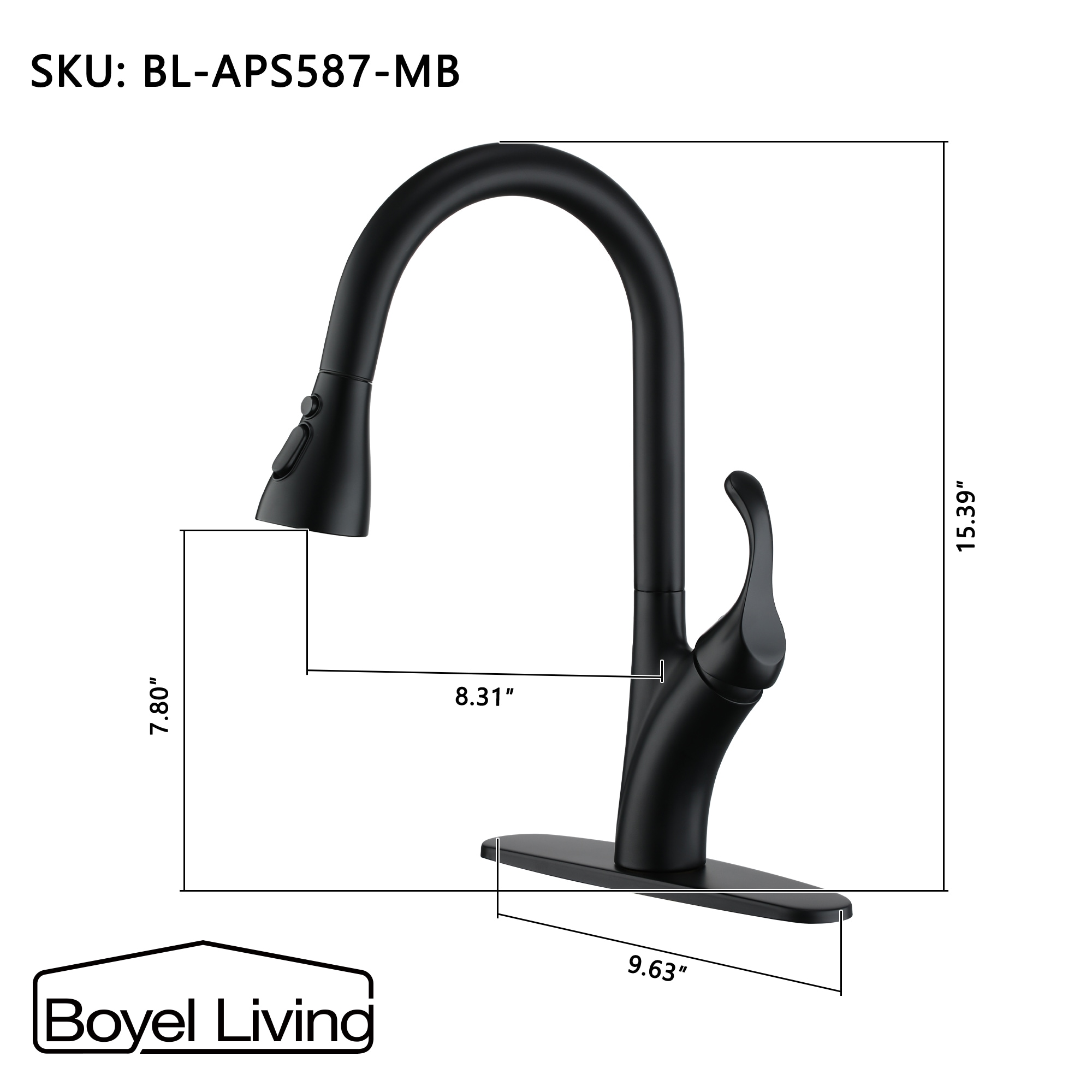 Brushed Gold Single Handle Brass Bathroom Faucet