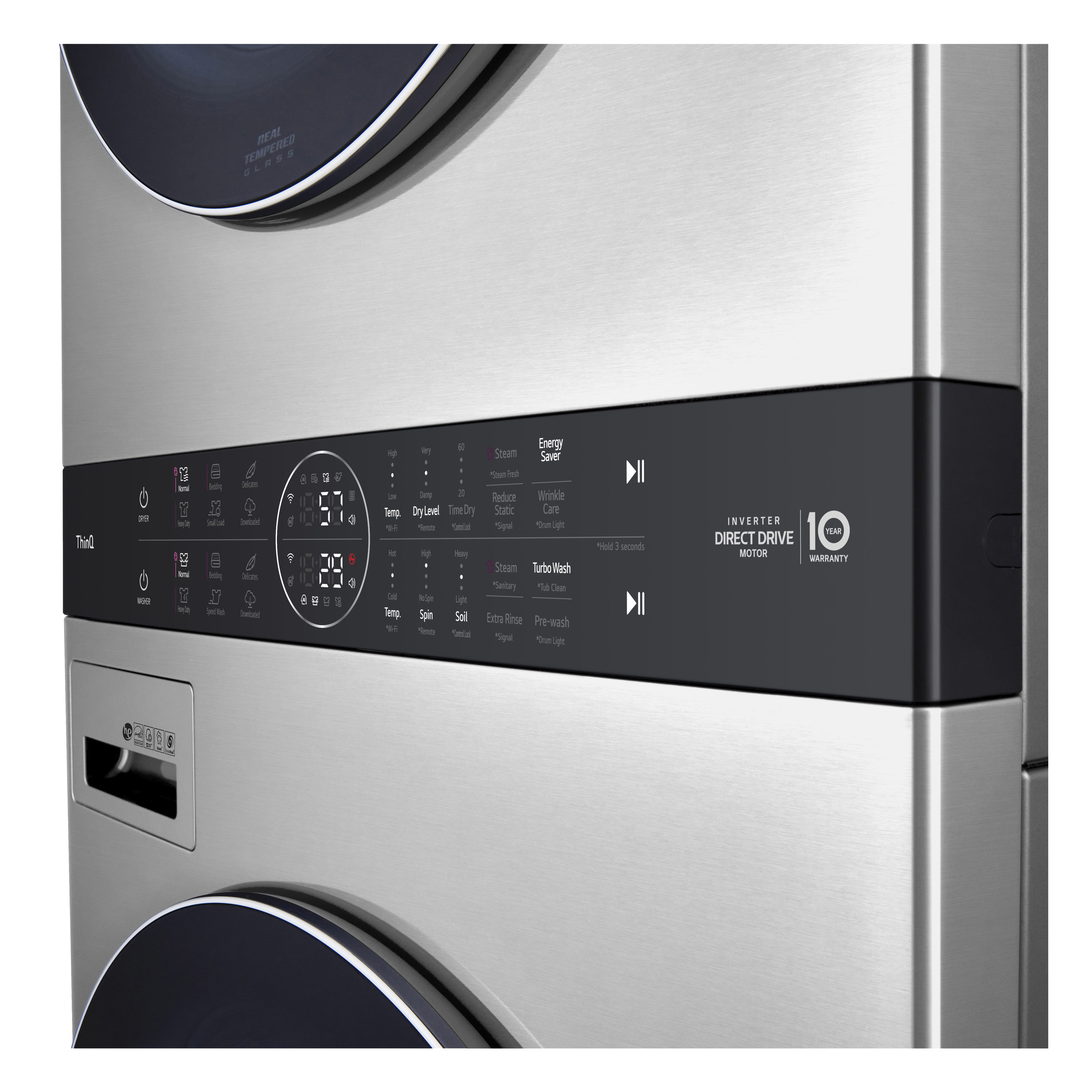 LG STUDIO Wash Laundry the Gas Dryer Stacked ft 5-cu and (ENERGY Stacked ft Laundry at Centers STAR) with Tower department Washer Center 7.4-cu in