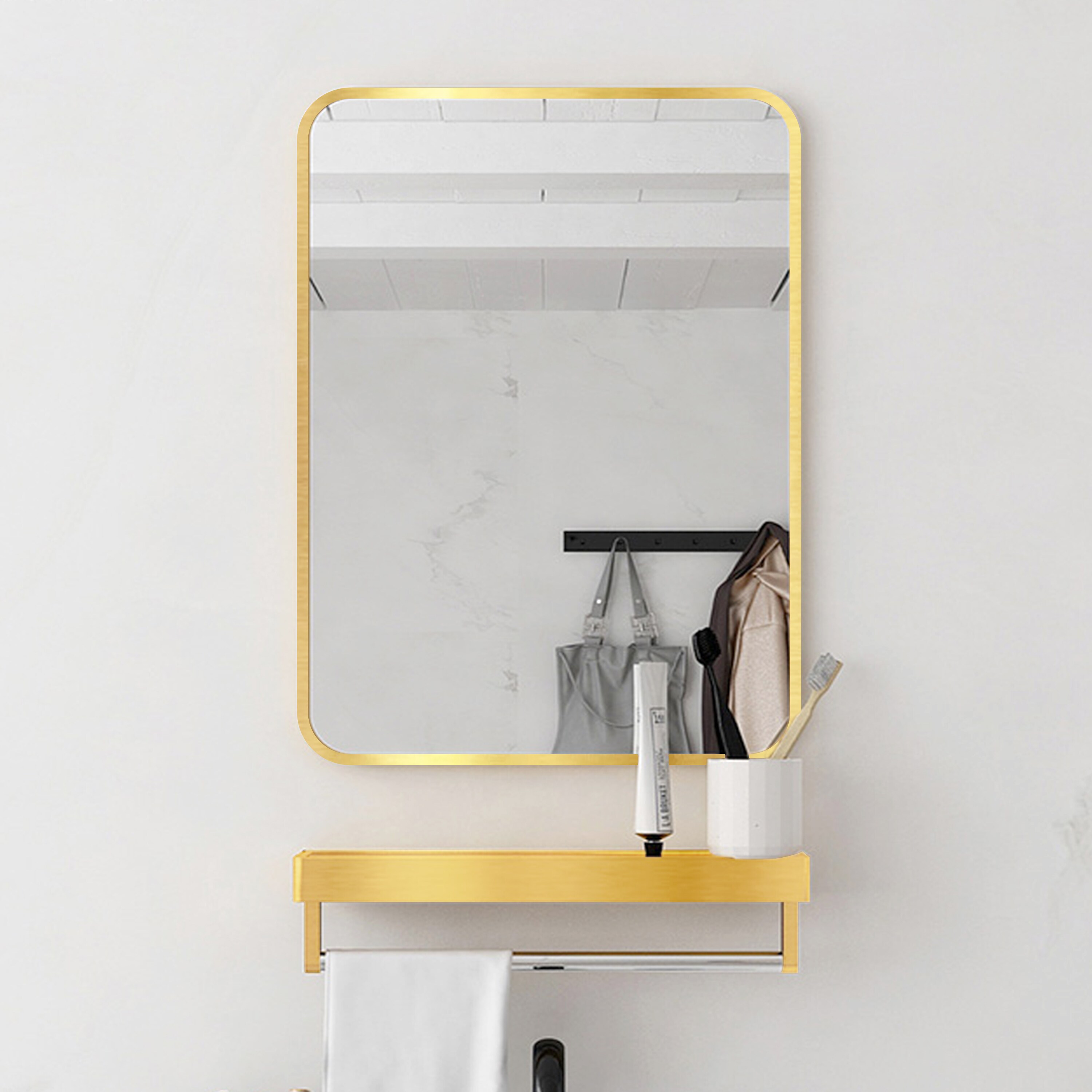 AAZJ ASY-MR2028GD Framed-Bath-Mirrors - View #2