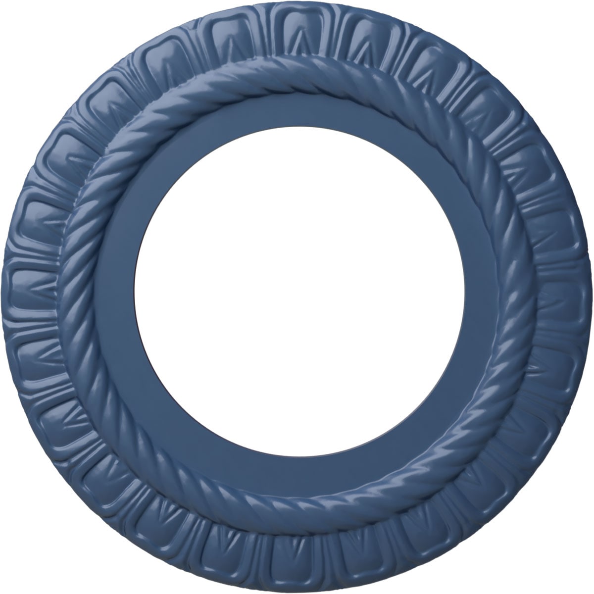 Ekena Millwork CM10CLAMF Claremont 10.625-in W x 10.625-in L Painted Americana Polyurethane Whole Ceiling Medallion