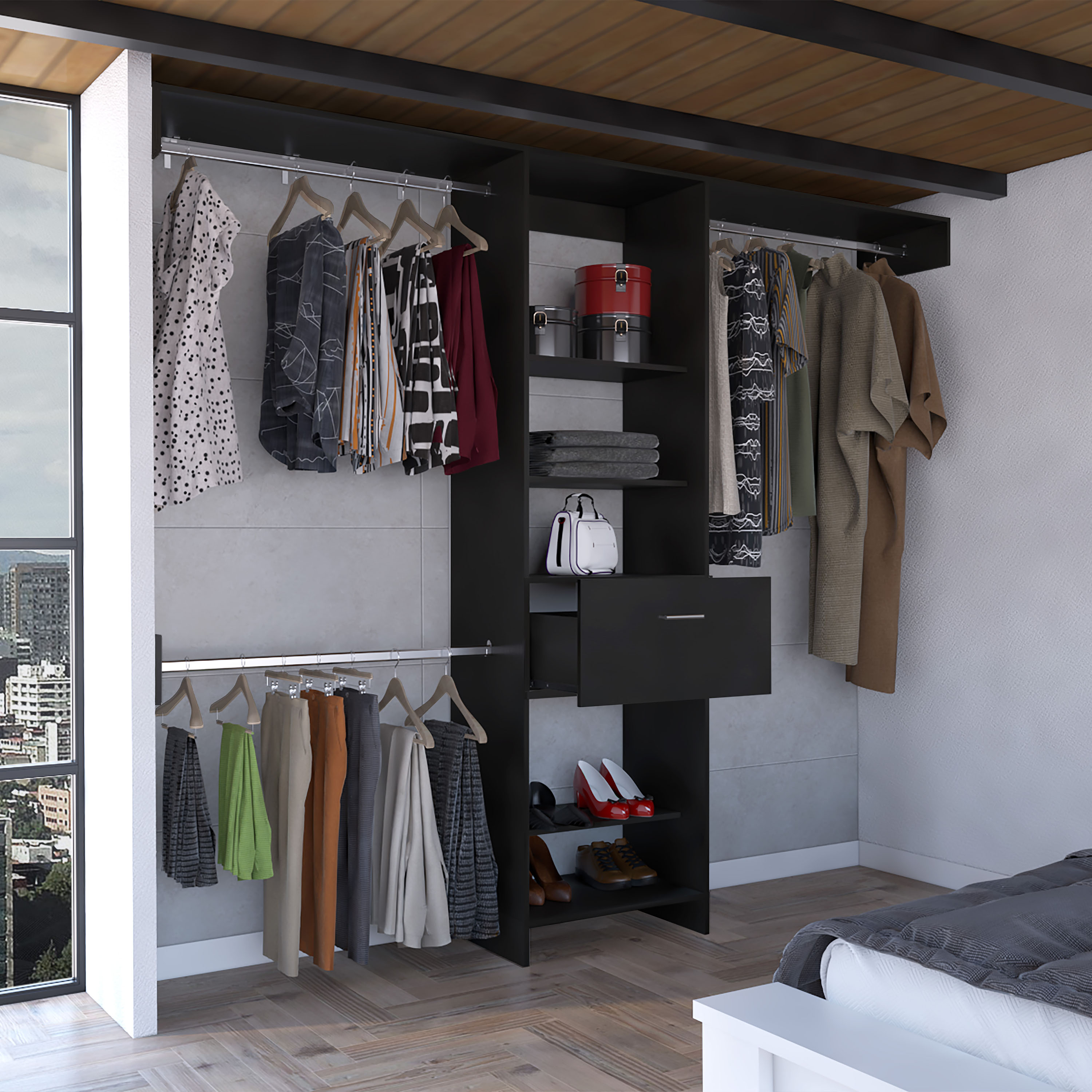 LOVMOR SF-J-B092S00024 Wood-Closet-Shelves - View #6