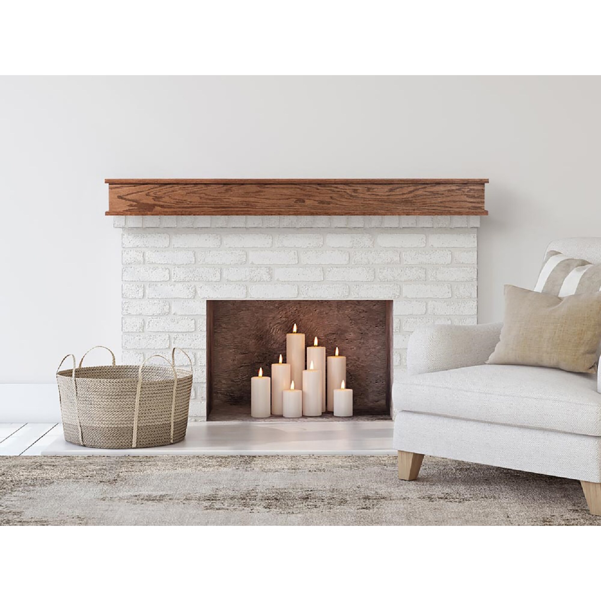 Mantels Direct CHANDLER-60X6-RO-PS Mantel-Shelves - View #2