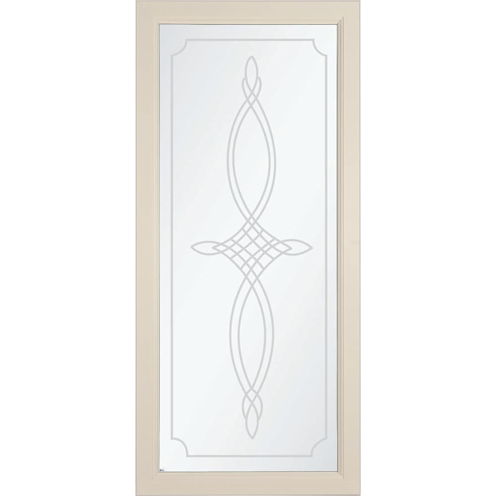 Signature Selection 36-in x 81-in Almond Full-view Interchangeable Screen Aluminum Storm Door in Off-White | - LARSON 14970082