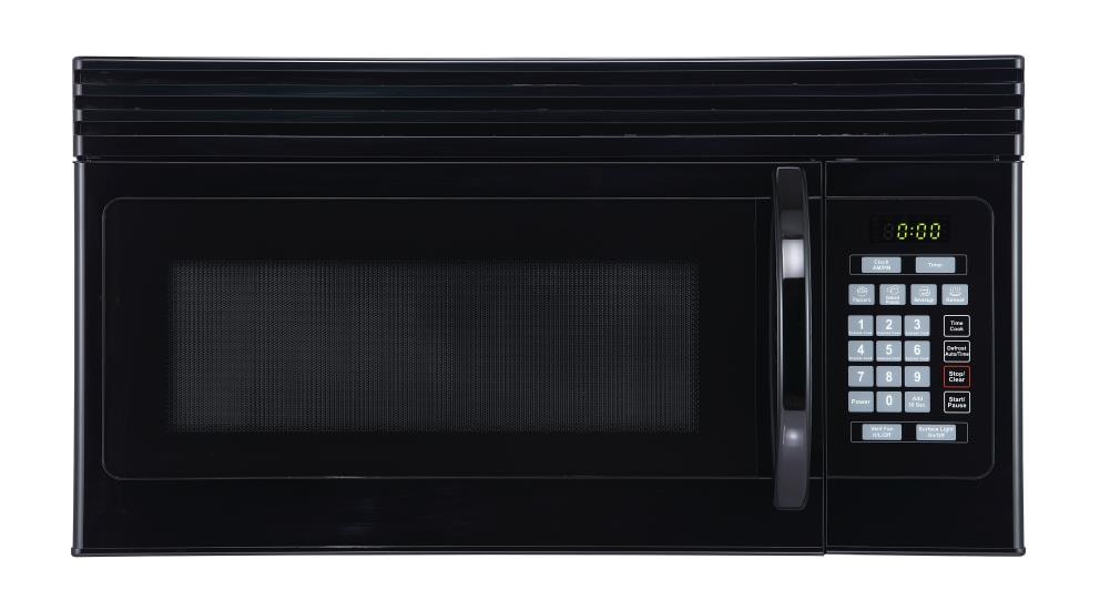 BLACK+DECKER 1.6-cu ft 1000-Watt Over-the-Range Microwave (Black