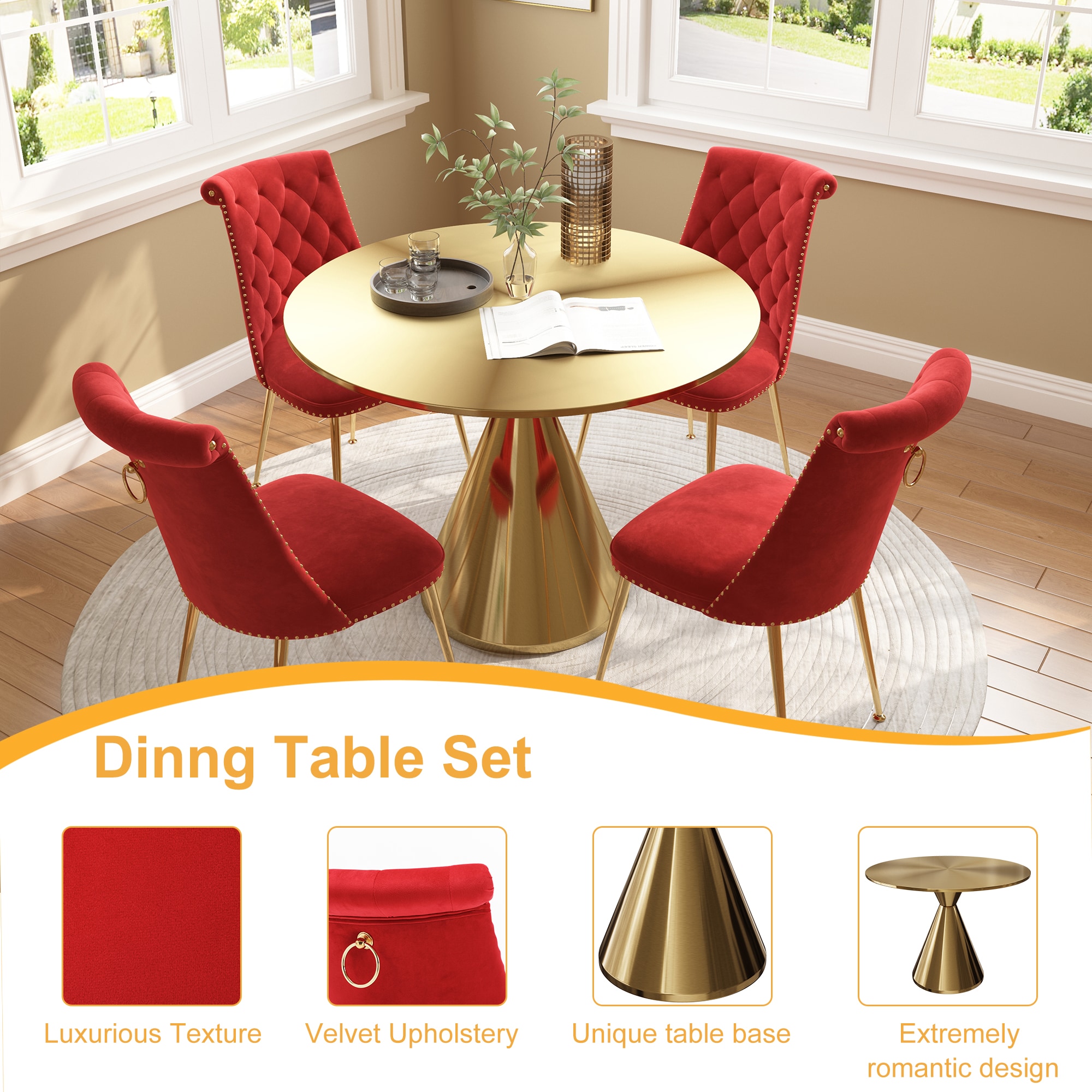 Clihome CL-RBT1-BBG703RD Dining-Sets - View #6