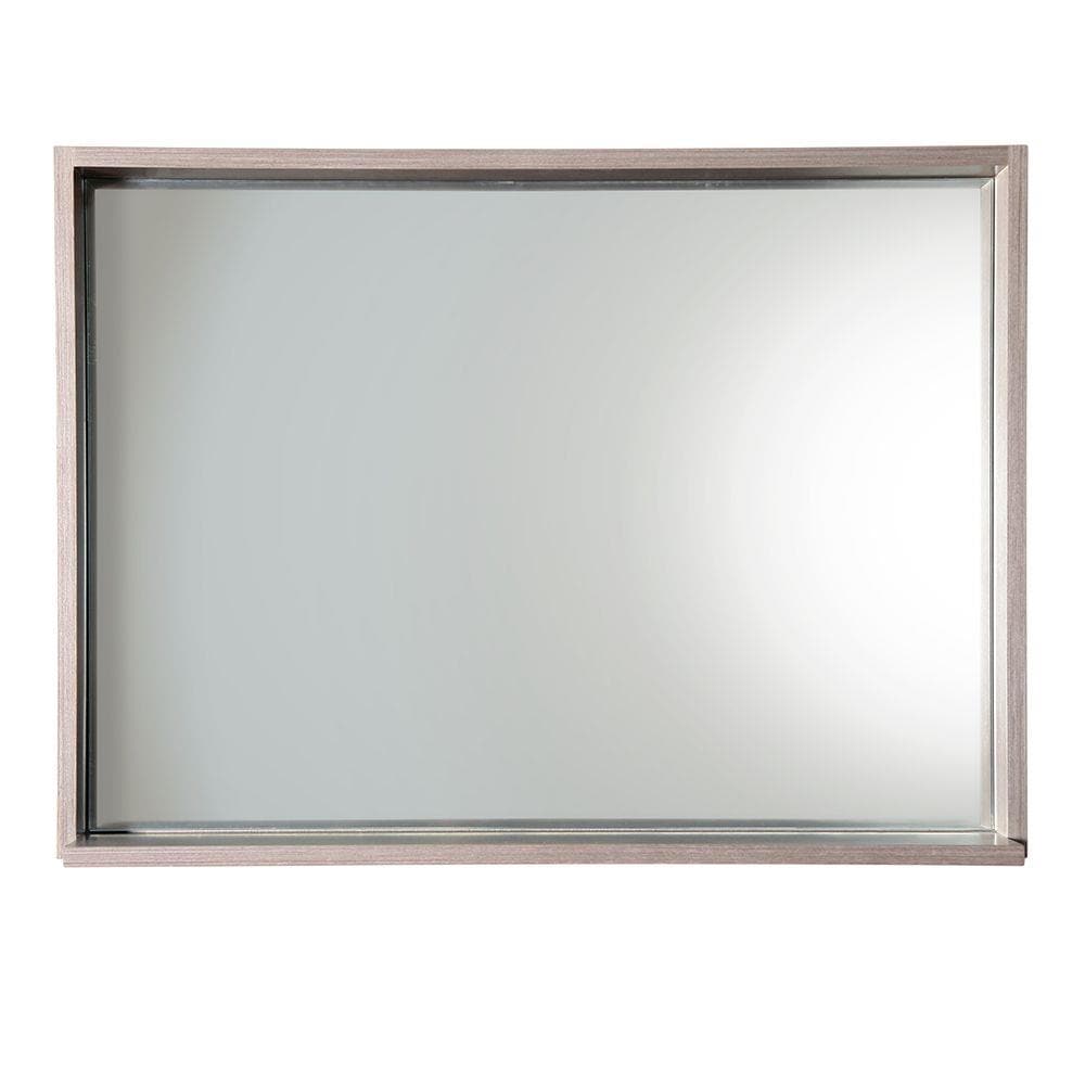 Fresca FMR8140GO Allier 40-Inches x 25.5-Inches Framed Rectangle Bathroom Vanity Mirror ( Gray Oak )