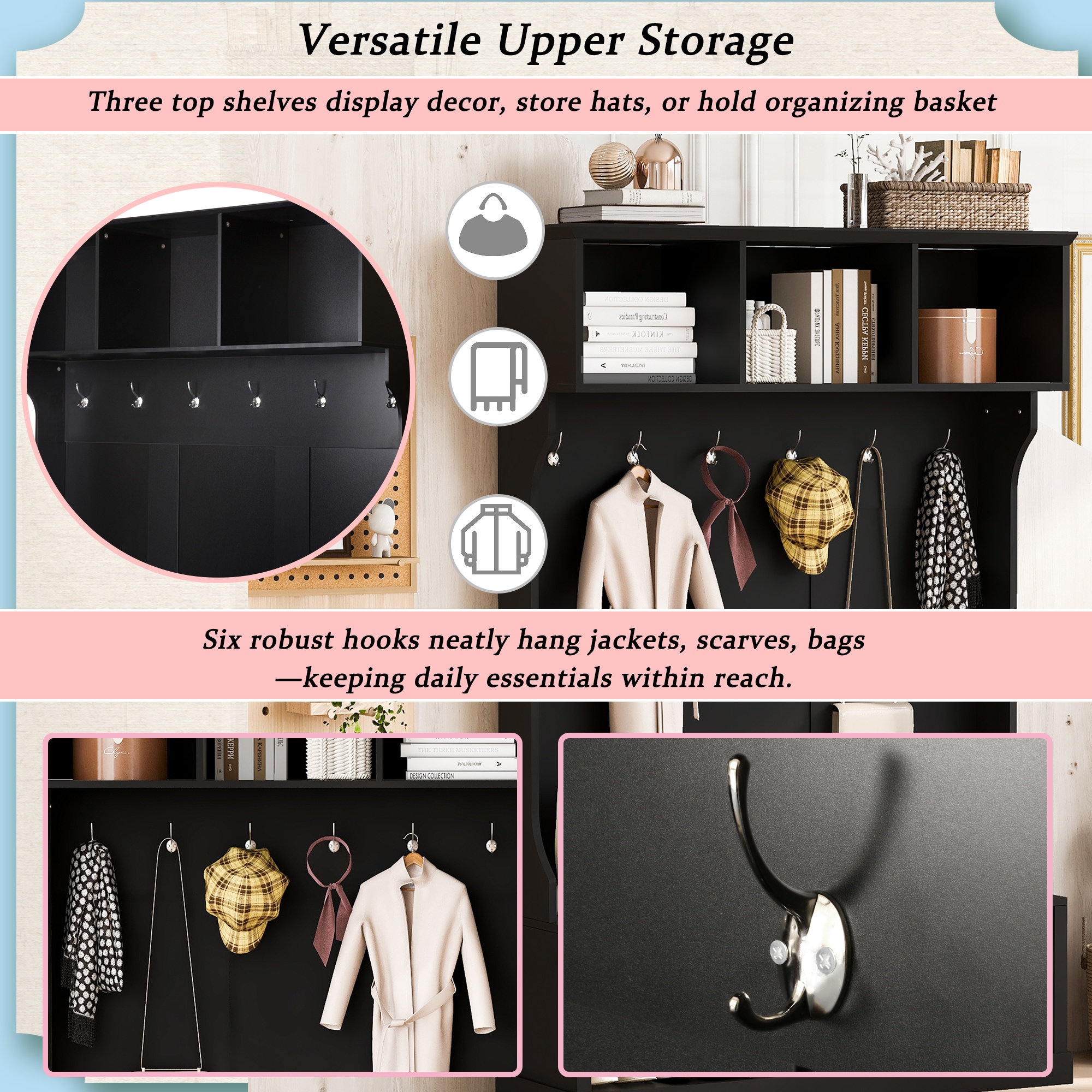 ModernLuxe L3P-N724P264673B Coatrack-Stands-Pedestals - View #3