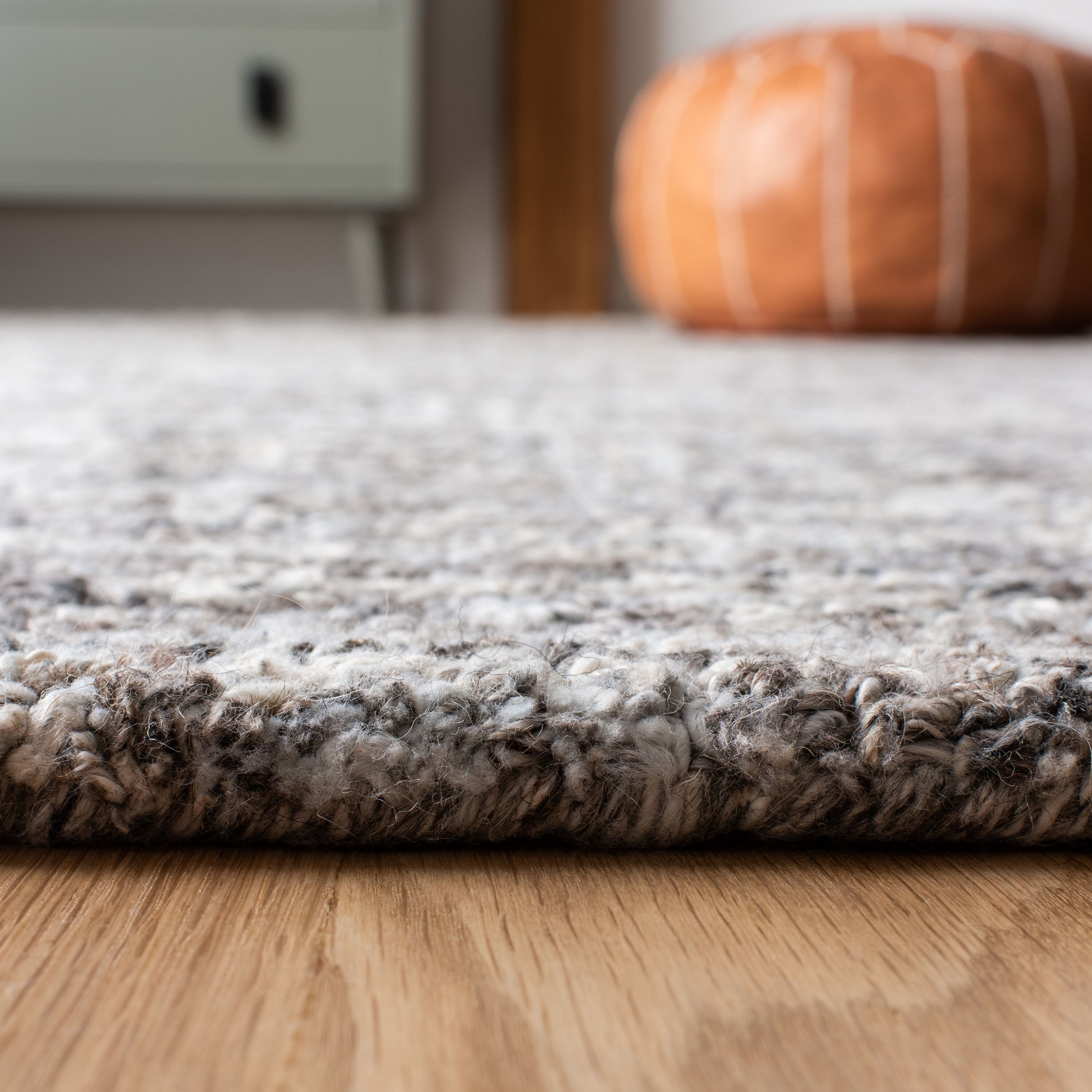 Gray Abstract Handmade Tufted Wool 8' x 10' Area Rug