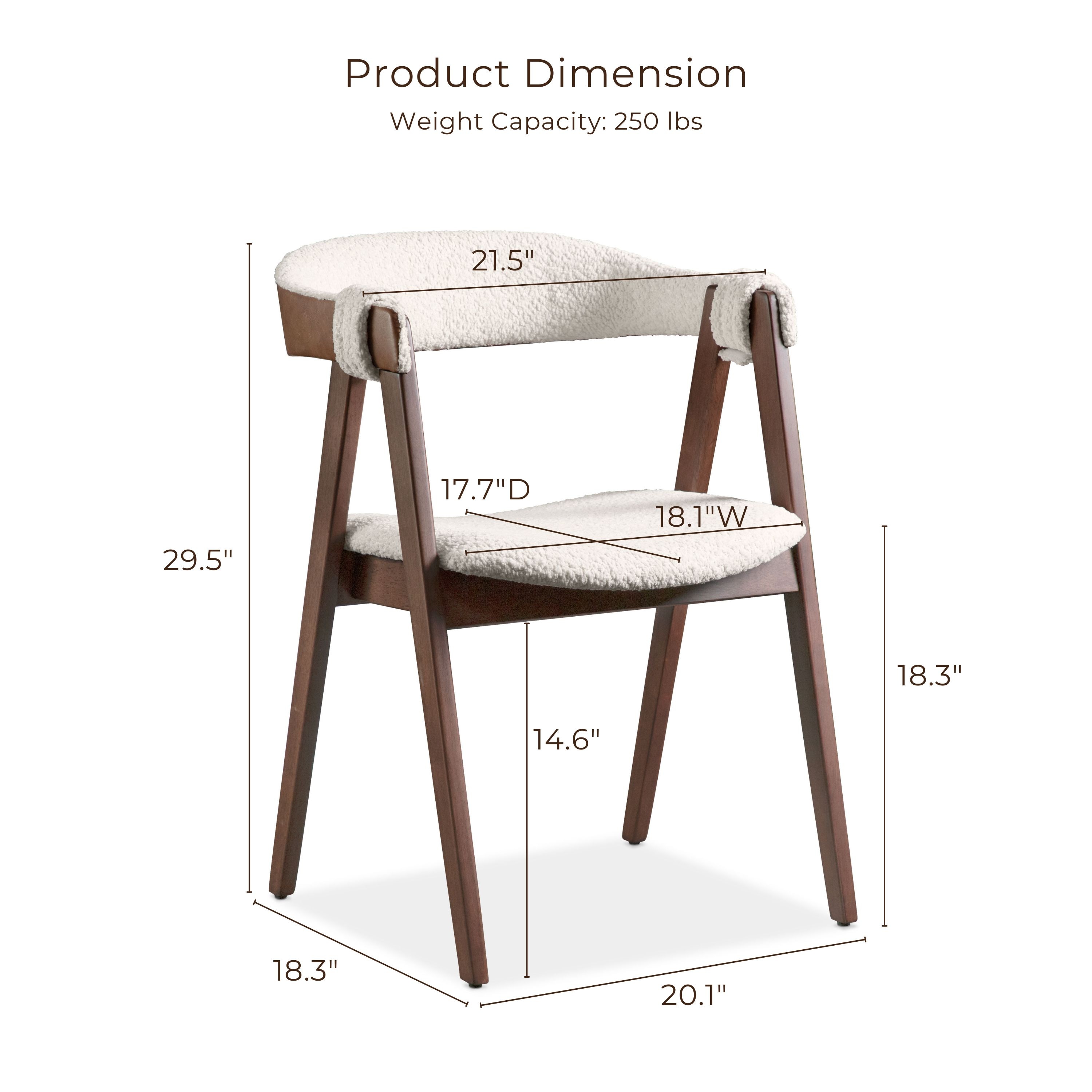 Furniture of America IDF-3211WN-SC Dining-Chairs - View #3