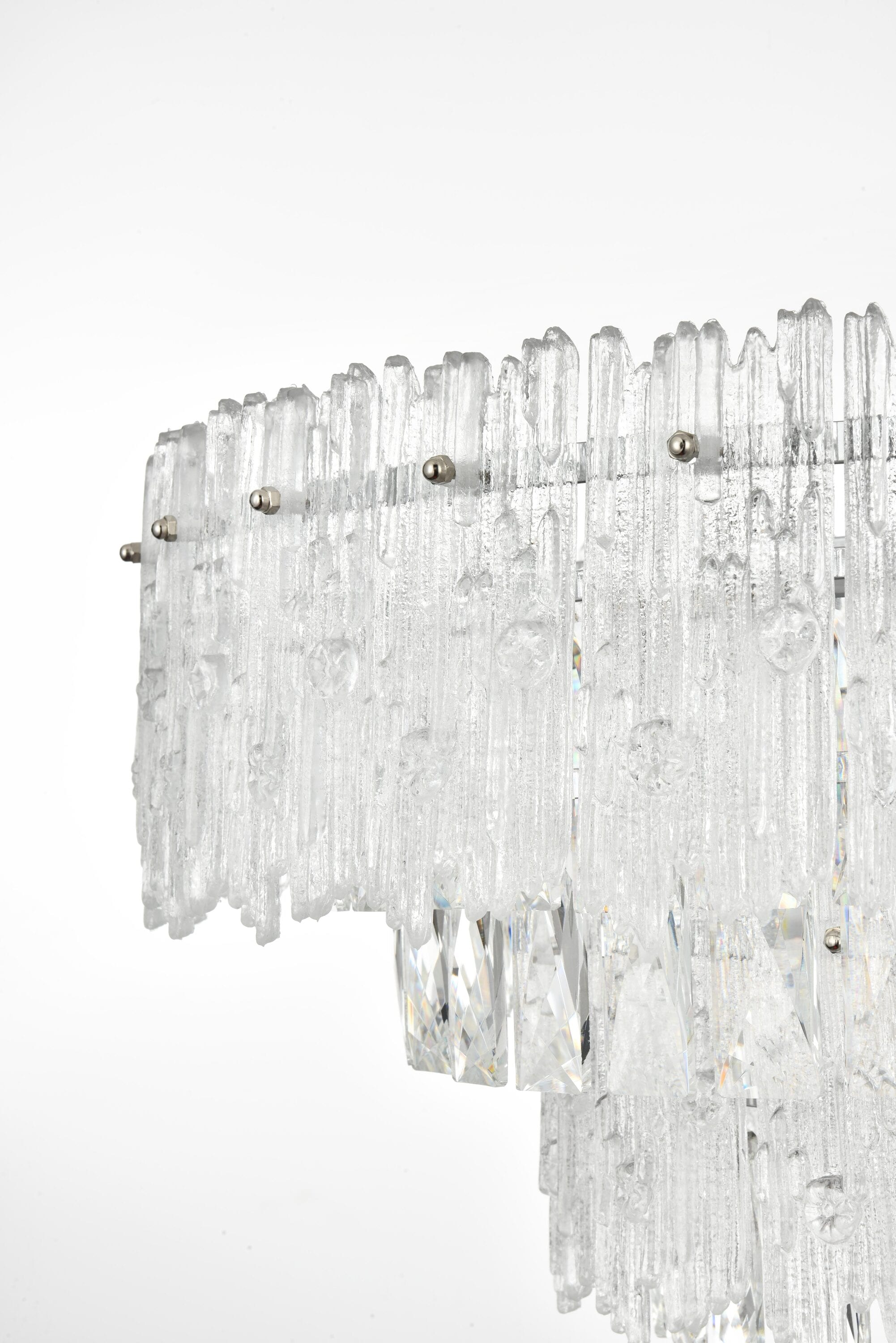Emilia Chrome 21-Inch Crystal Chandelier with Royal Cut Crystals