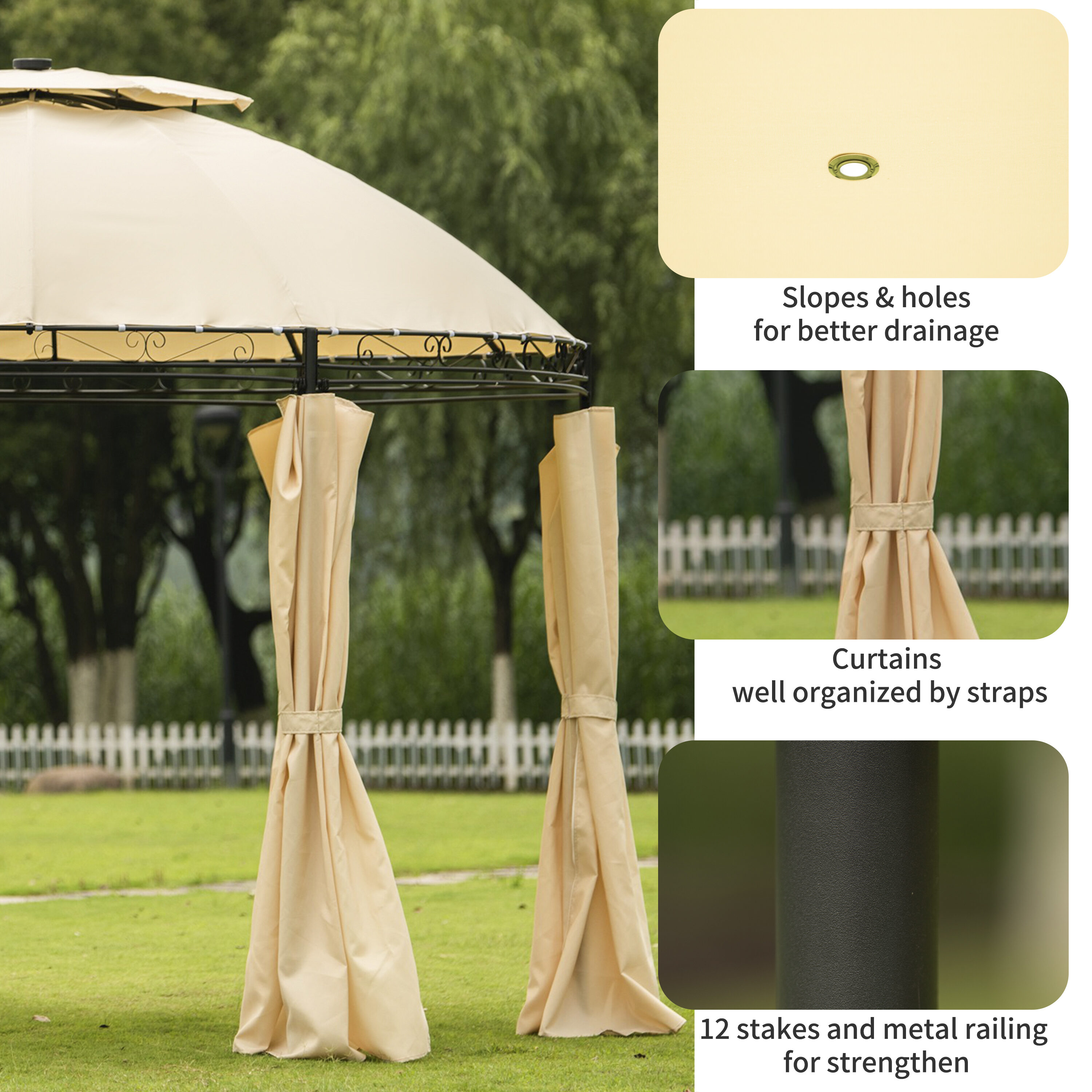 Bayfeve BFUS-732AA Wood-Resin-Gazebos - View #3