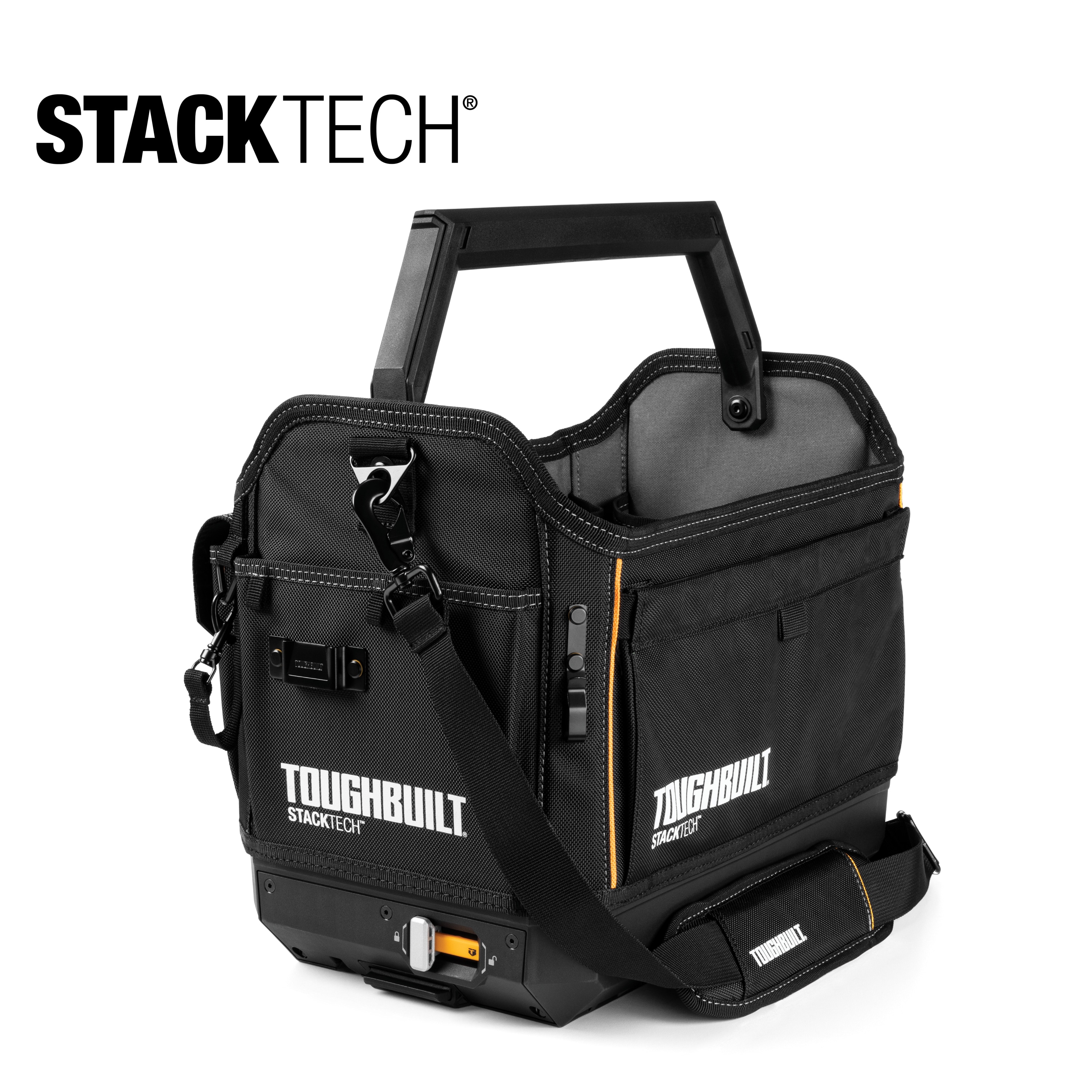 TOUGHBUILT STACKTECH Black Polyester 18-in Tool Tote in the Tool Bags  department at