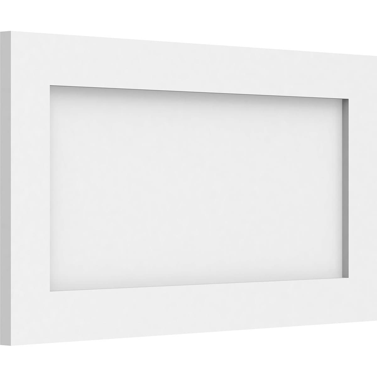 Ekena Millwork WALP22X12X062CNL 22-in x 12-in Smooth Paintable/Stainable White PVC Fretwork Wall Panel (