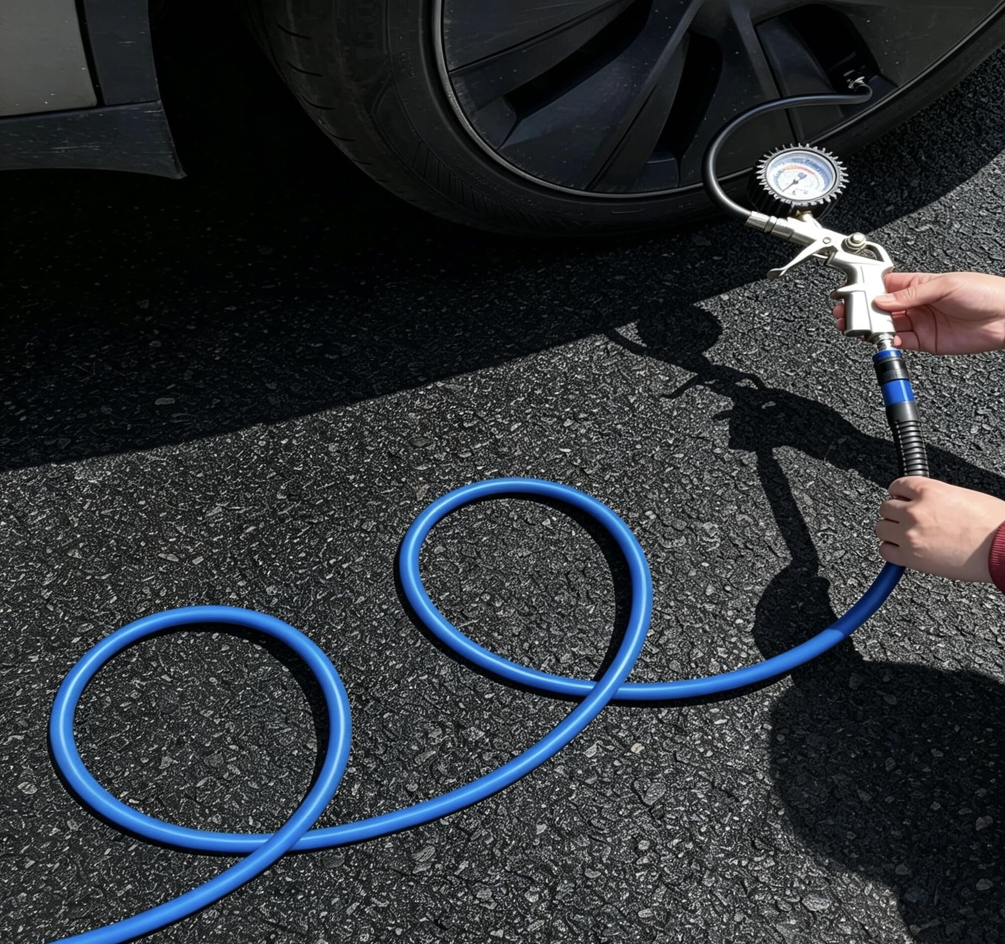 AKSCYZM Hybrid Air Hose 1 4 Inch x 100FT Air Compressor Hose 300 PSI ...