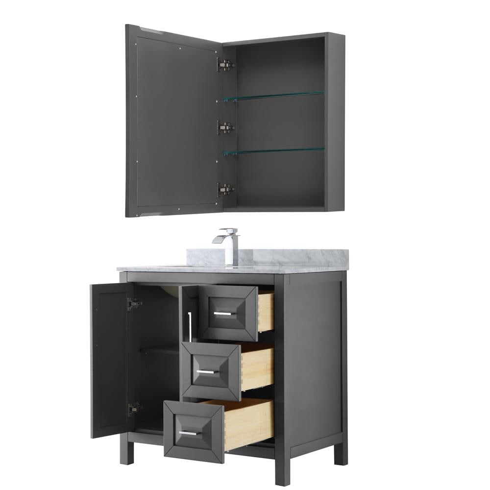 Wyndham Collection WCV252536SKGCMUNSMED Bath-Vanity-Combo - View #2