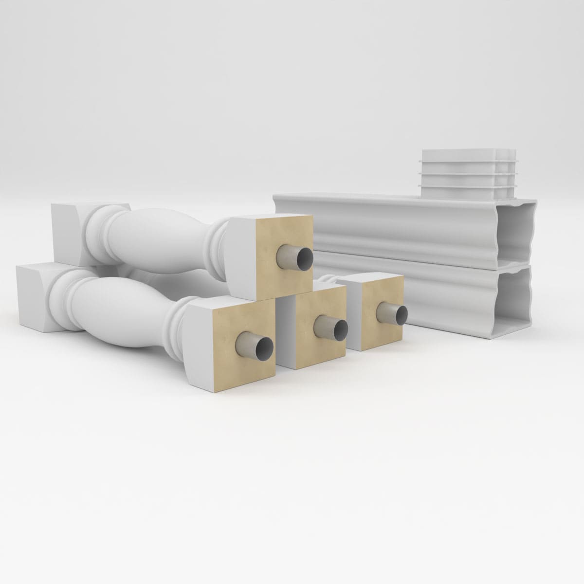 Ekena Millwork BALK40X024EMD railings - View #6