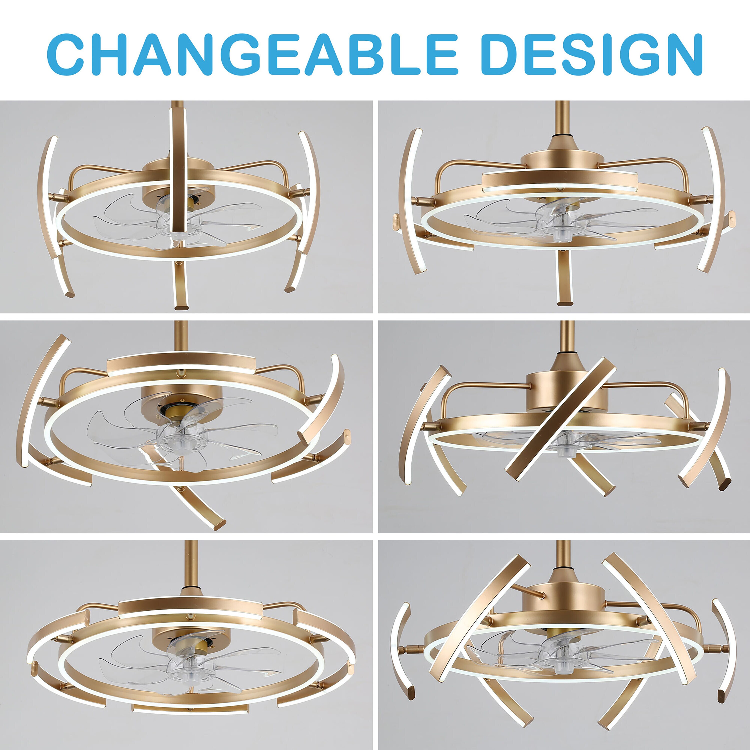 Oaks Decor DC2405-G Ceiling-Fans - View #2