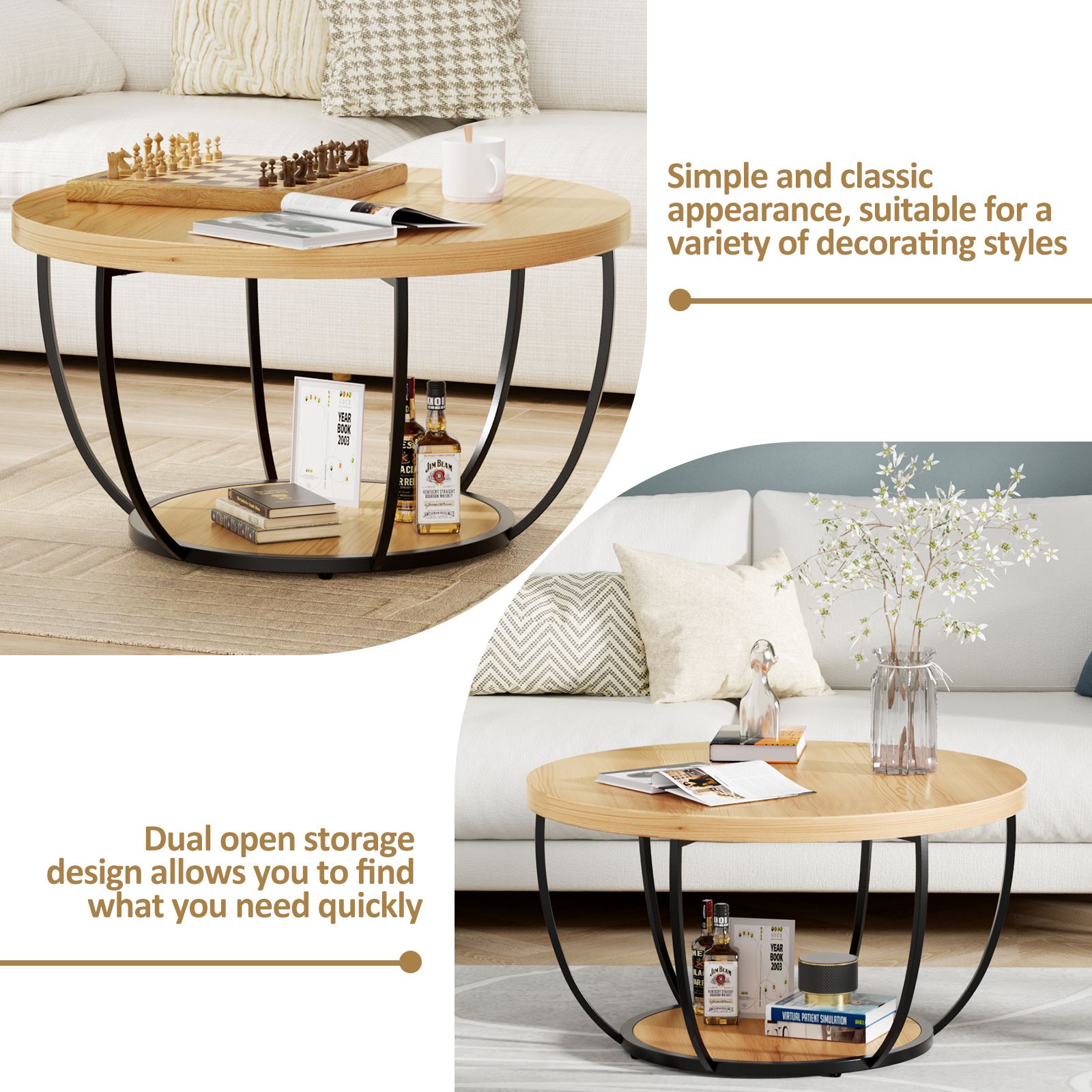 LOVMOR 56E30057A9-YMS-PLR Coffee-Tables - View #4