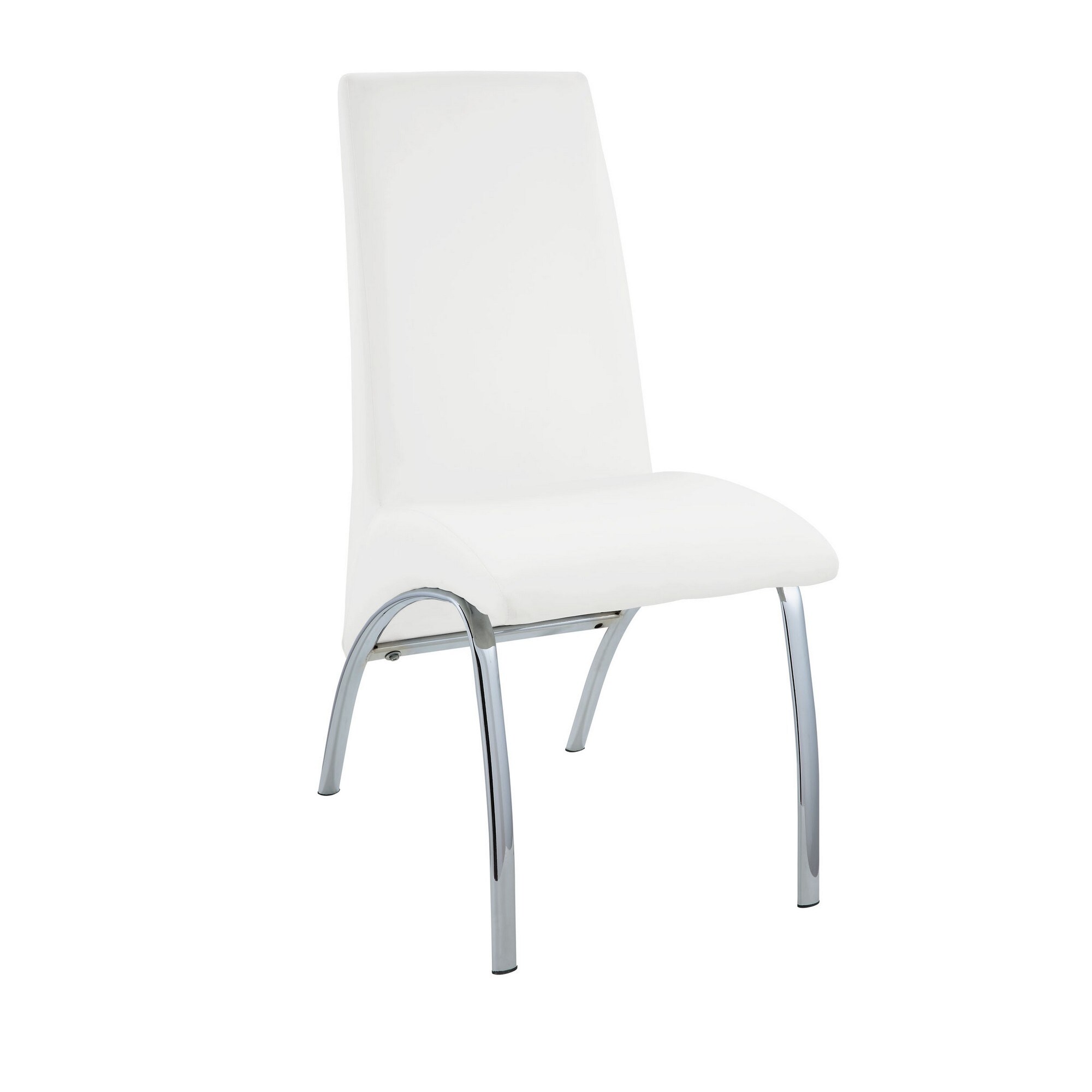 Benzara BM185667 Set of 2 Contemporary/Modern Polyester/Polyester Blend Upholstered Side Chair (Metal Frame)