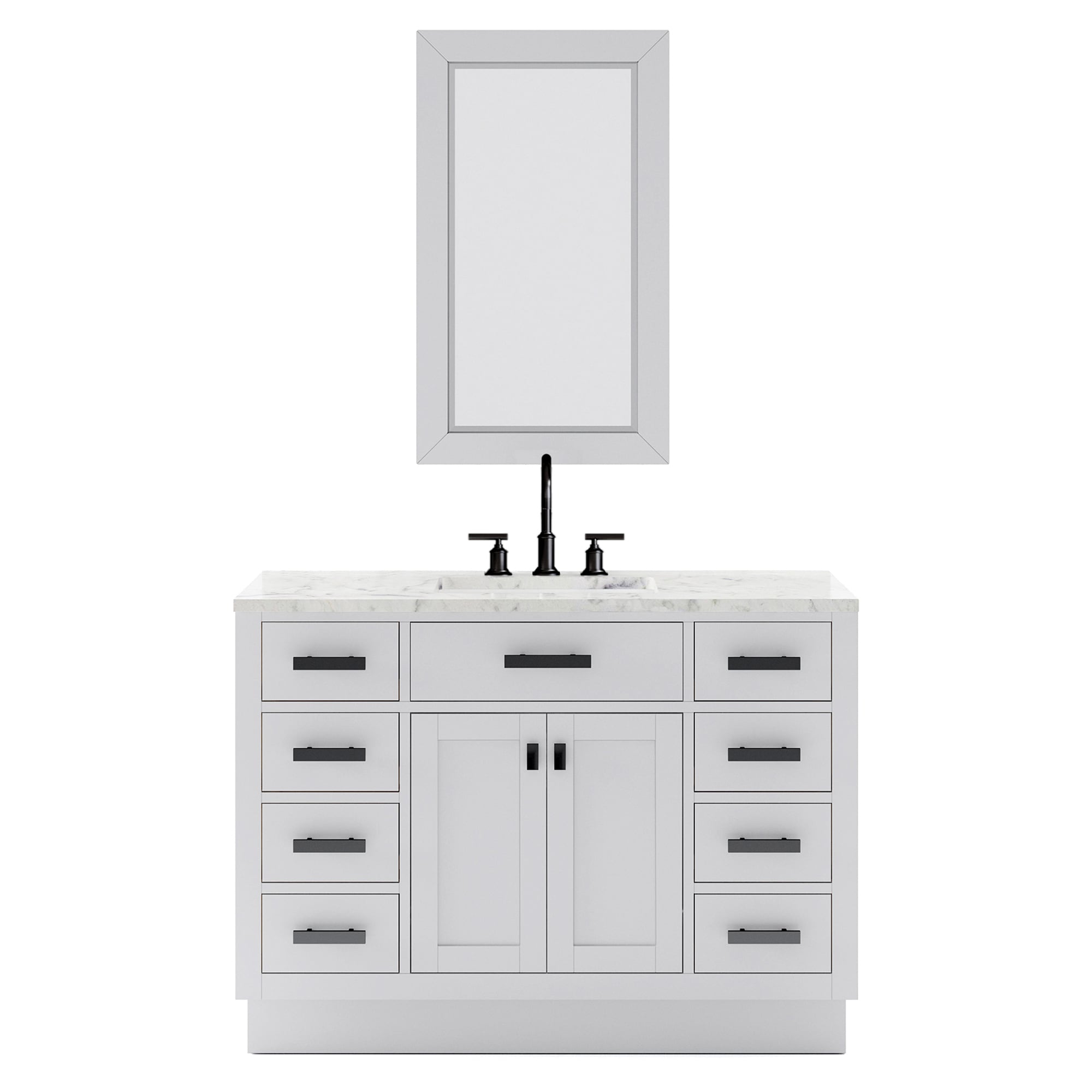 Water Creation HA48CW03PW-R24BL1403 Bath-Vanity-Combo - View #2