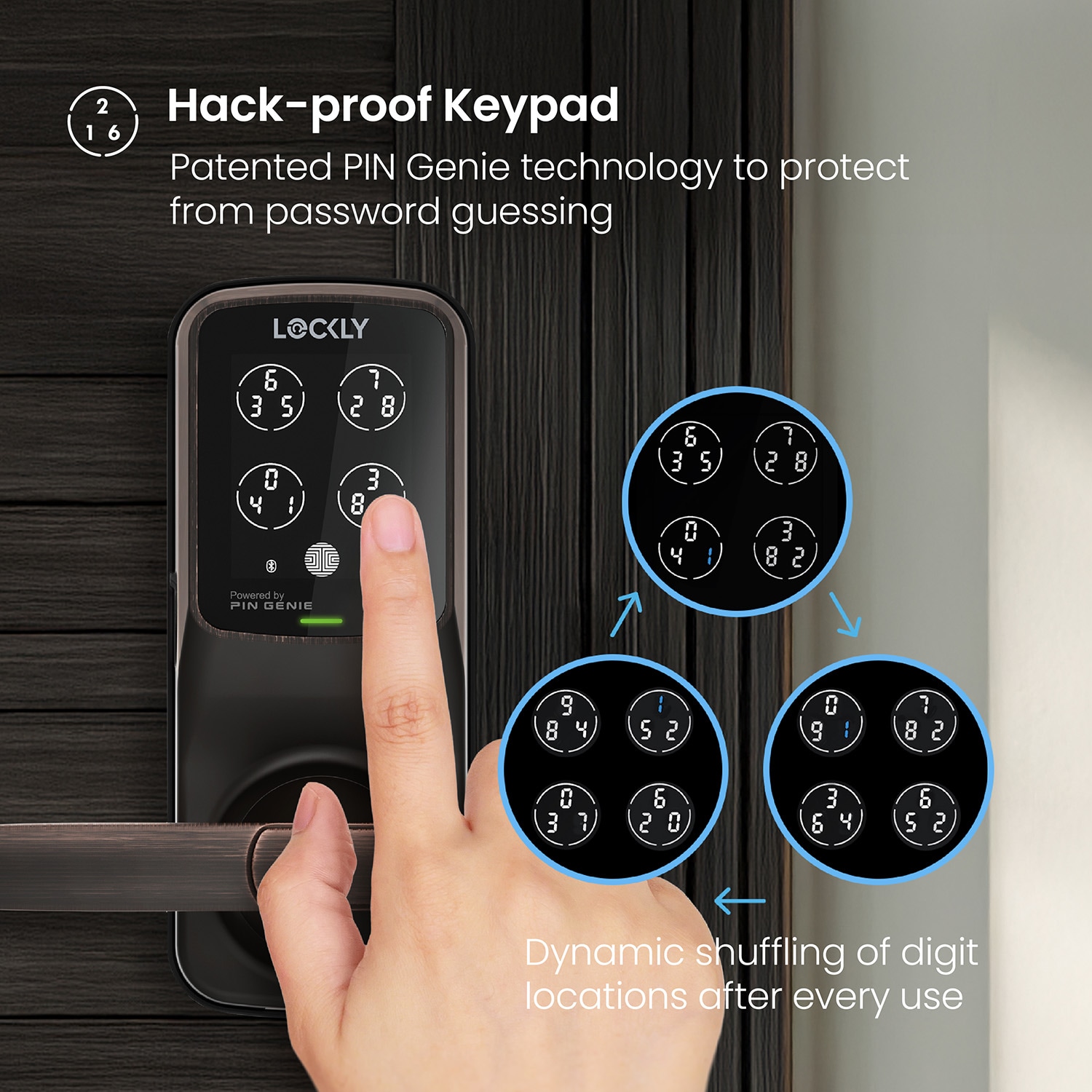 Lockly PGD628W-VB Electronic-Door-Locks - View #3